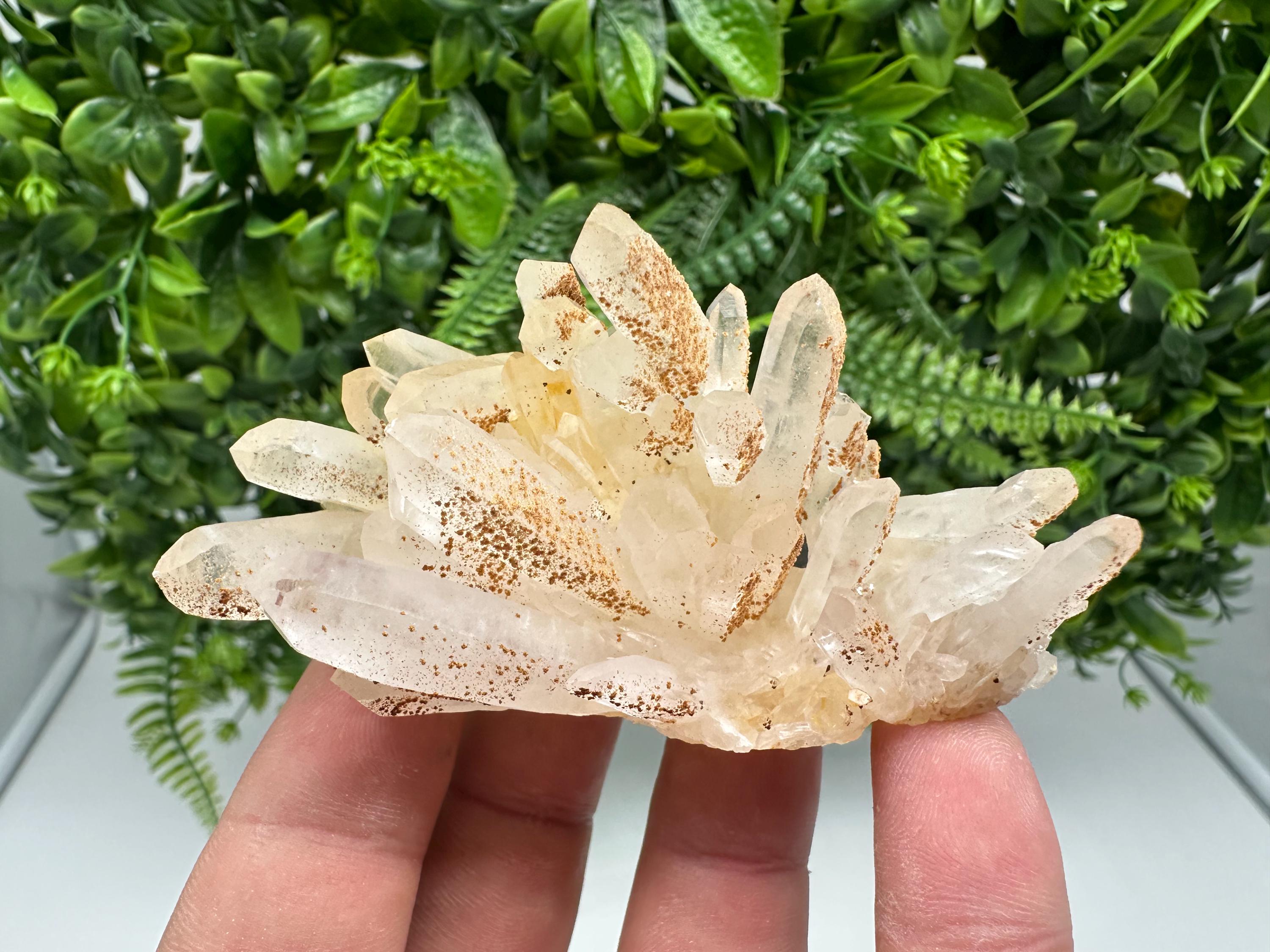 Transparent Quartz whit Siderite 9th September mine Bulgaria natural minerals souvenir crystal stone gift minerals collection rock