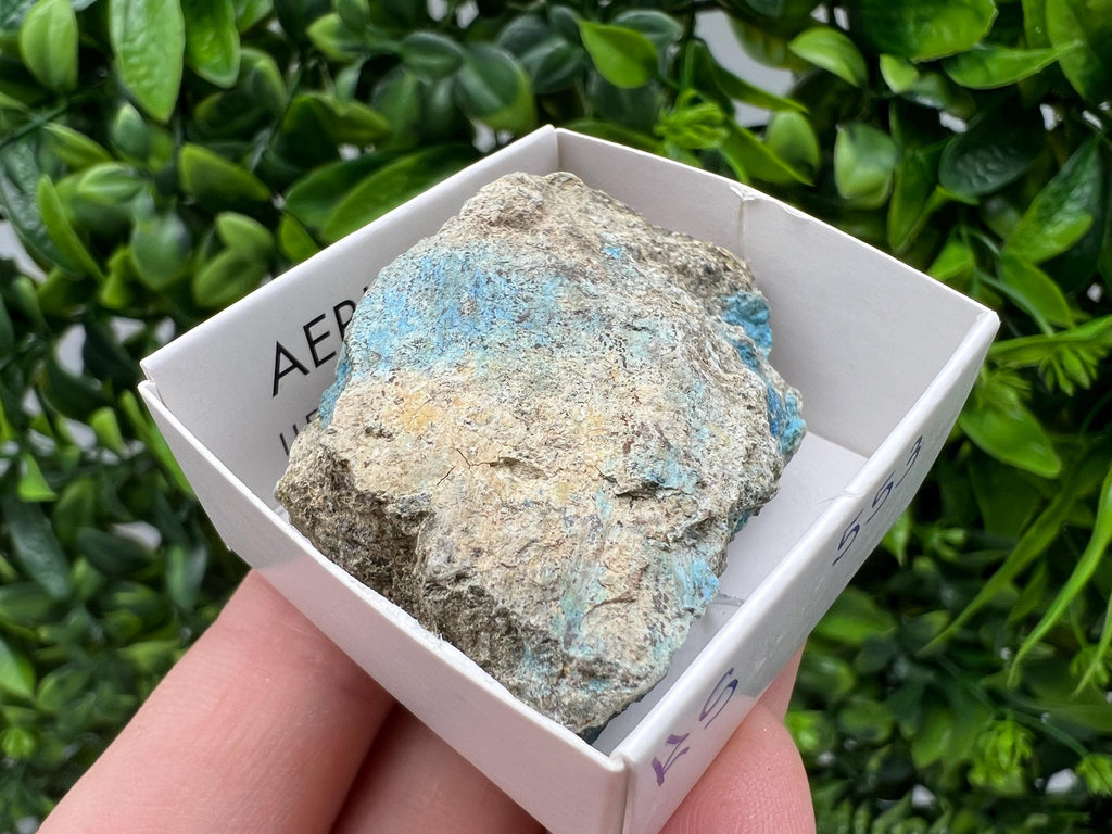 Rare Raw Aerinite Mineral Specimen: Lleida, Spain (4.5/3.5 CM)