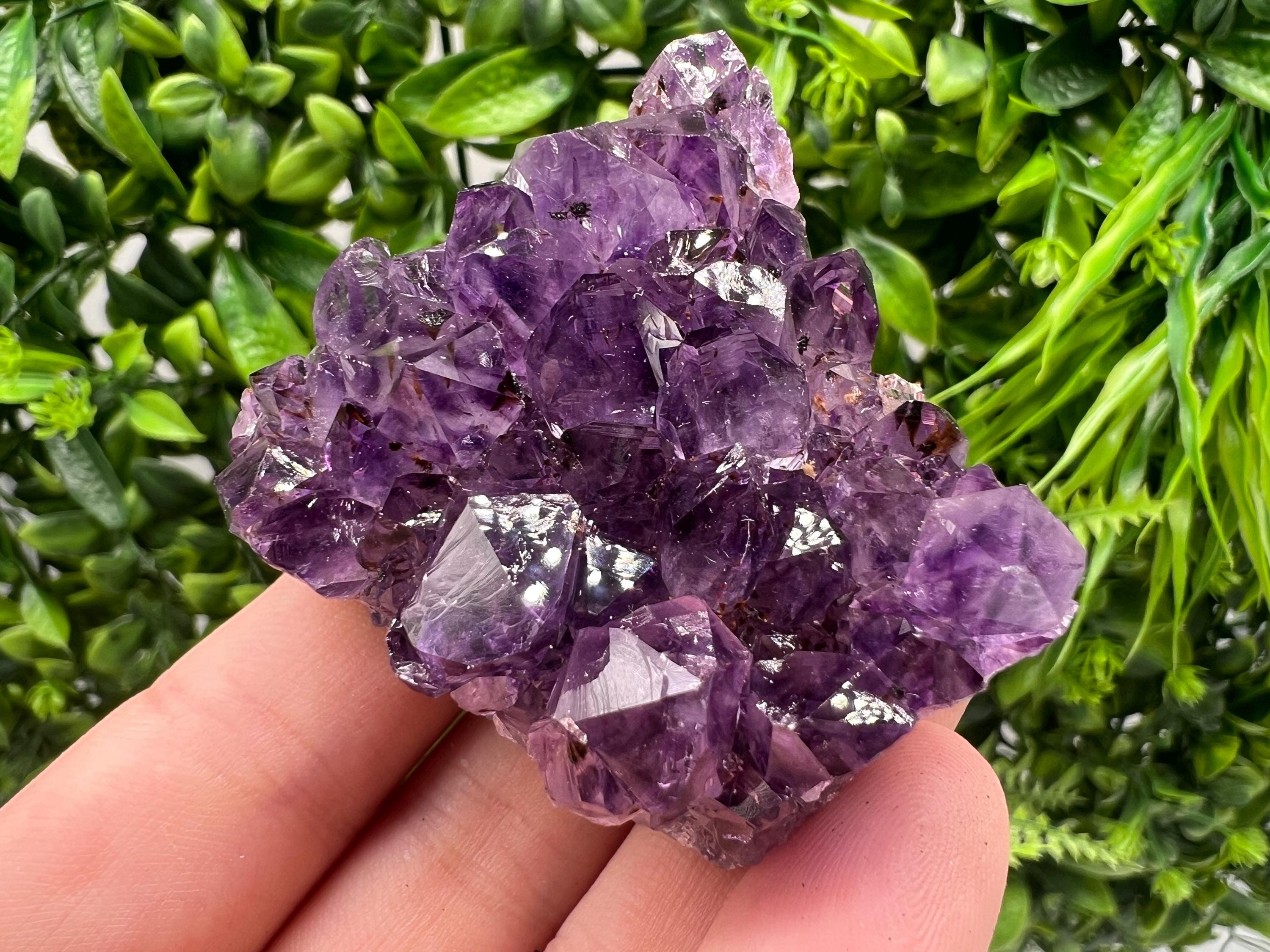 Uruguay Amethyst Crystal: Purple Quartz Phantom - Home Decor