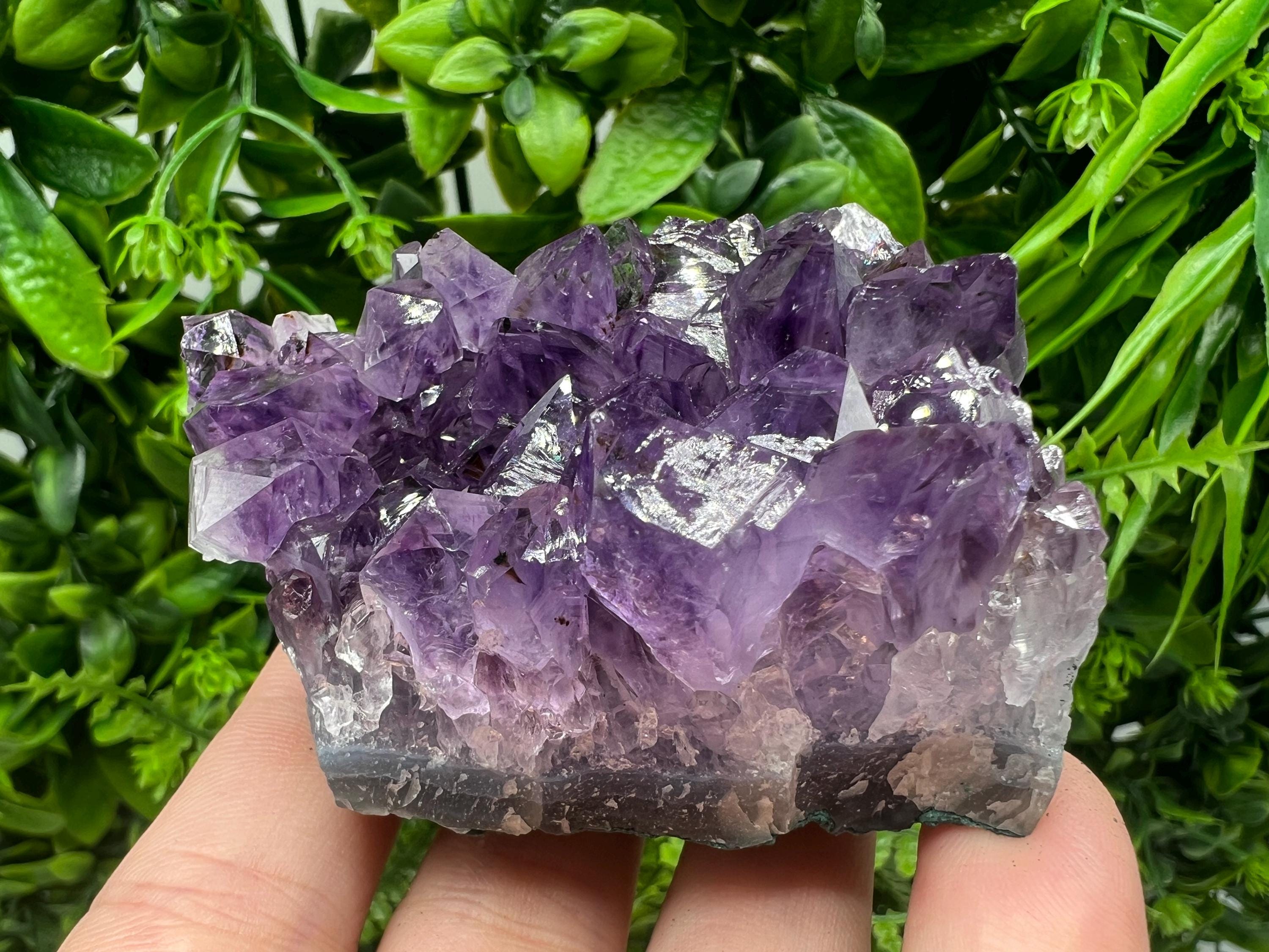 Uruguay Amethyst Crystal: Purple Quartz Home Decor, Energy Stone