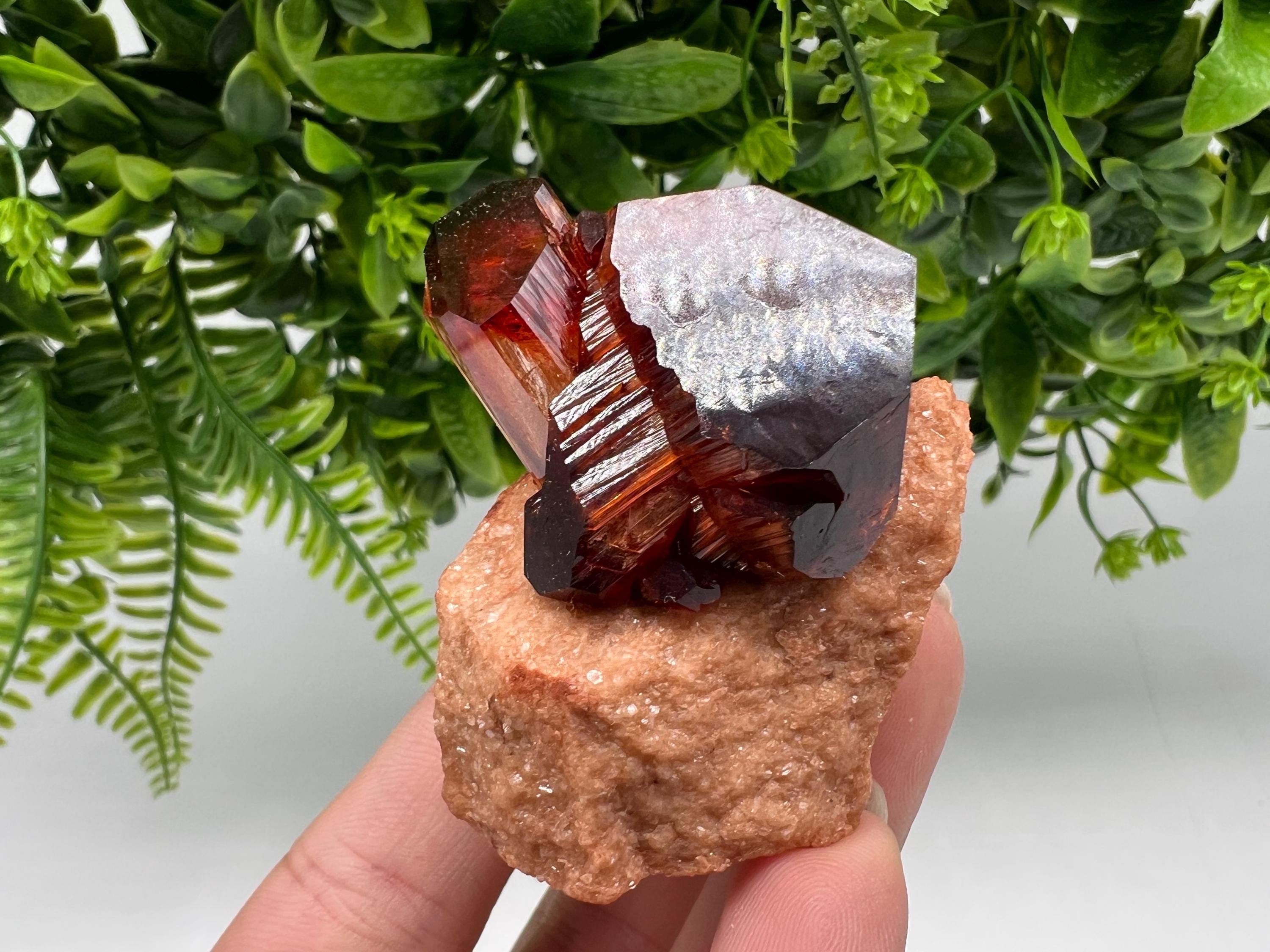 Orange-Brown Arcanite Mineral Specimen, Santa Ana Tin Mine