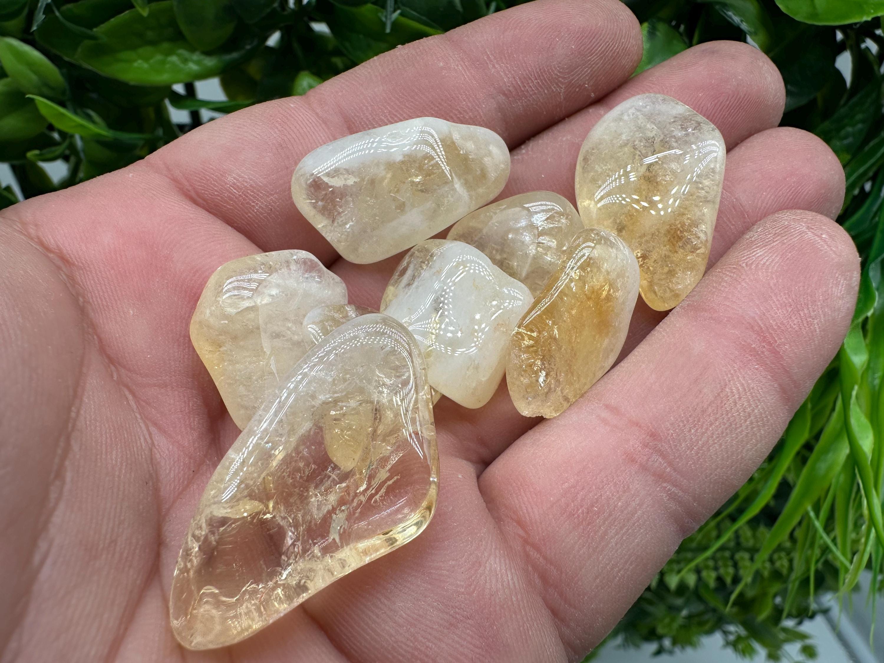 Citrine Tumbled Stone: Healing Crystal Gemstone