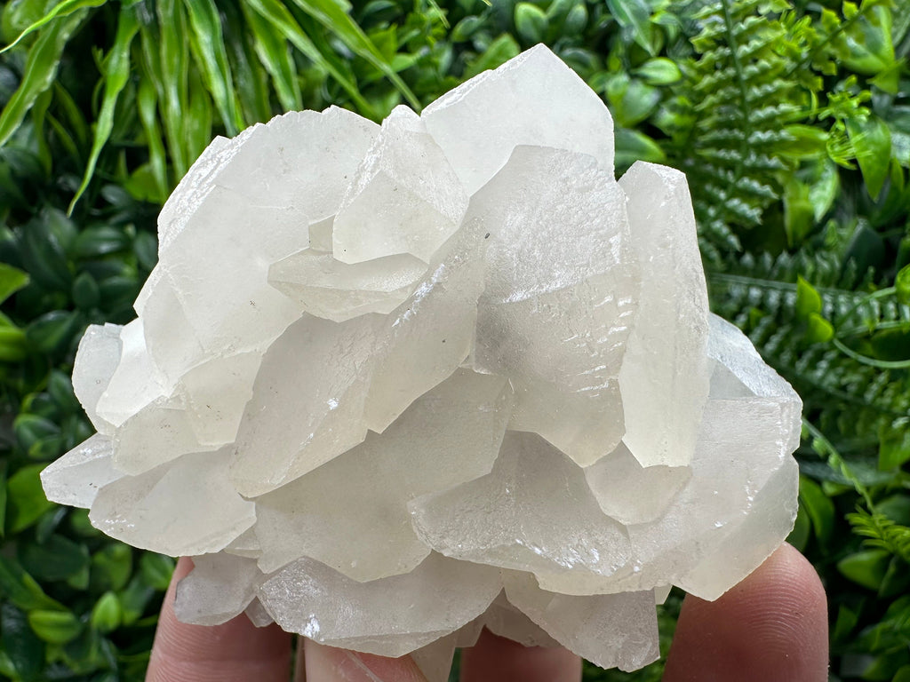 White Calcite on Matrix: Madan Bulgaria Crystal Mineral