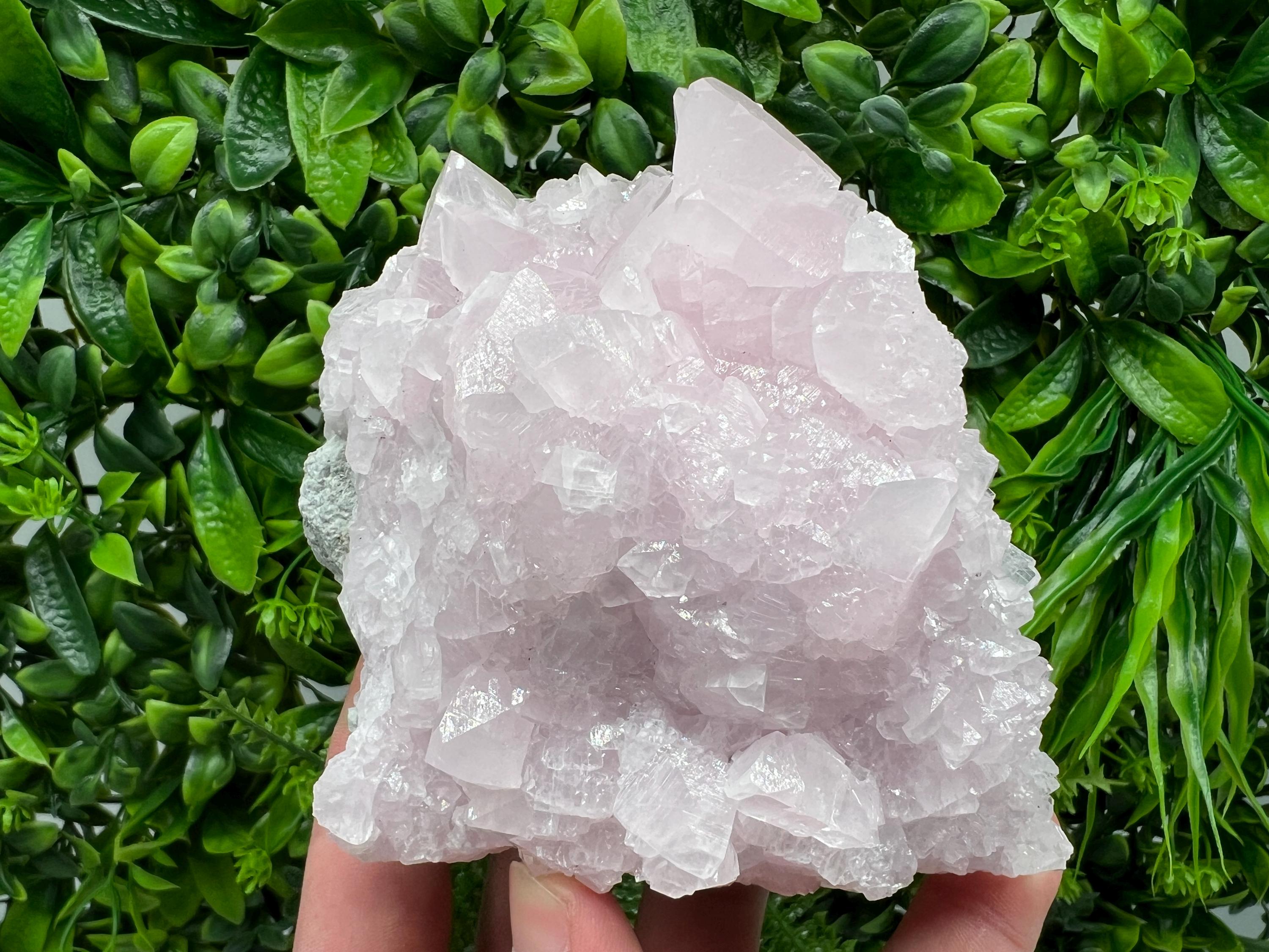 UV Reactive Mangano Calcite Crystal: Androvo Mine Bulgaria