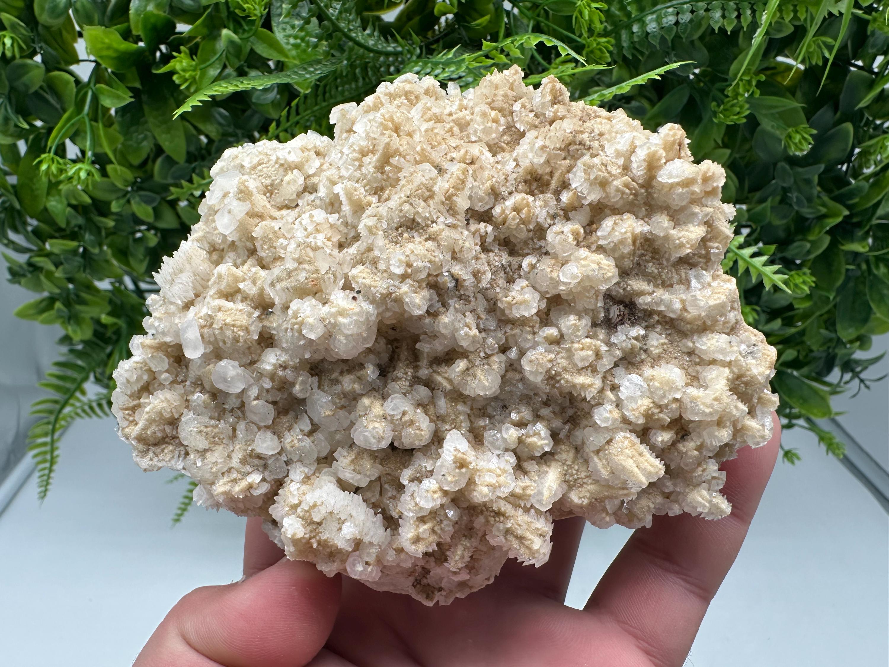 Fluorescent Mangano Calcite Specimen: Rhodopes Bulgaria Mineral Decor