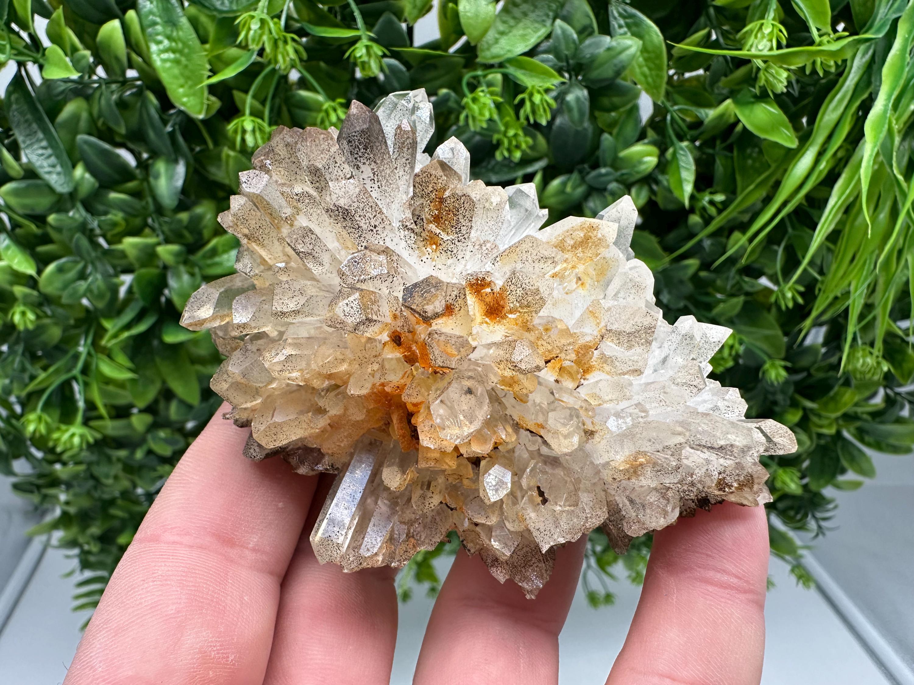 Transparent Quartz whit Siderite 9th September mine Bulgaria natural minerals souvenir crystal stone gift minerals collection rock