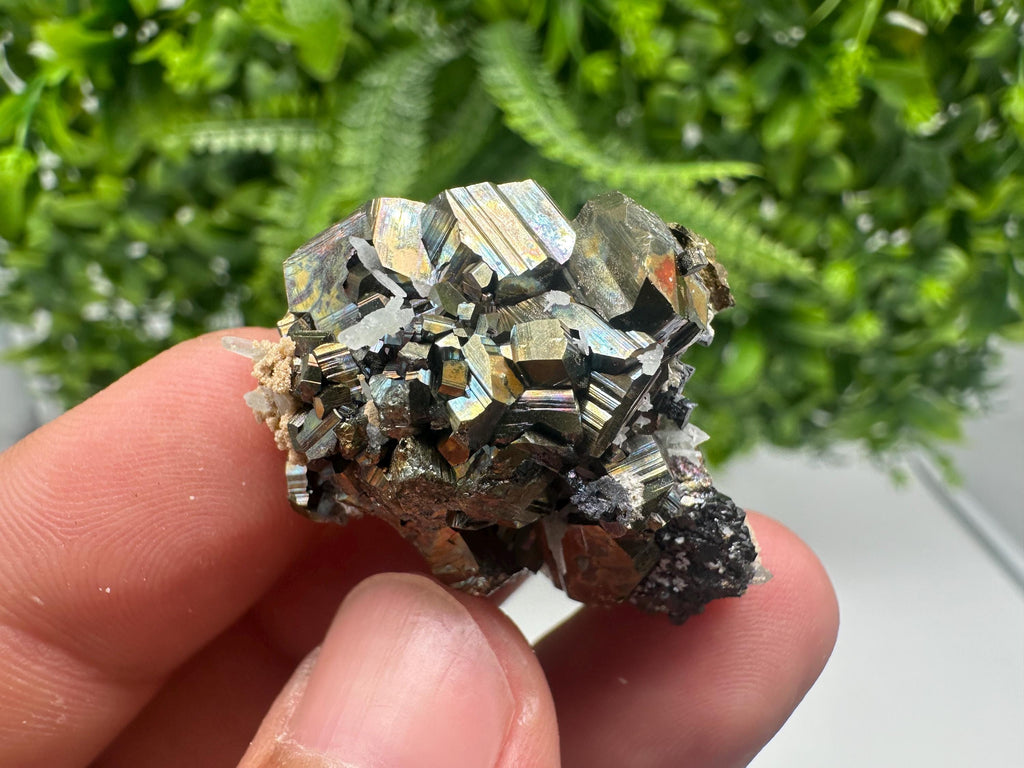 Aesthetic Sphalerite whit Calcite,Pyrite from 9th September mine,Madan,Bulgaria,natural,collection mineral specimen,Home decor stone,gift