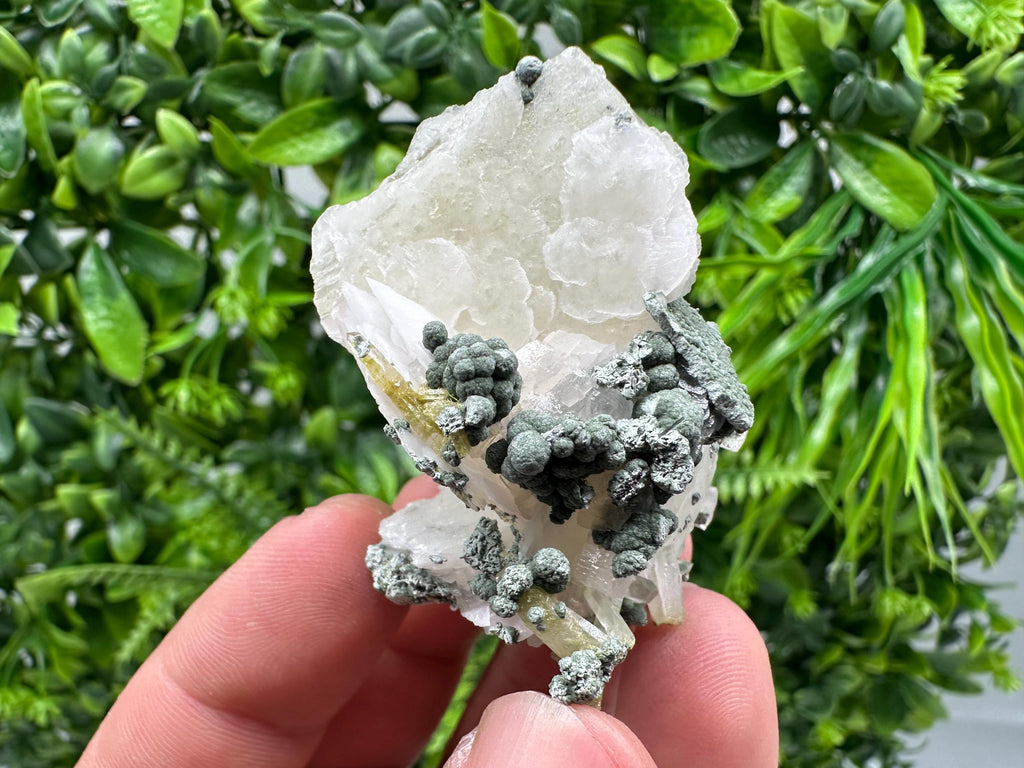 UV Reactive Mangano Calcite Cluster, Bulgaria Crystal Decor