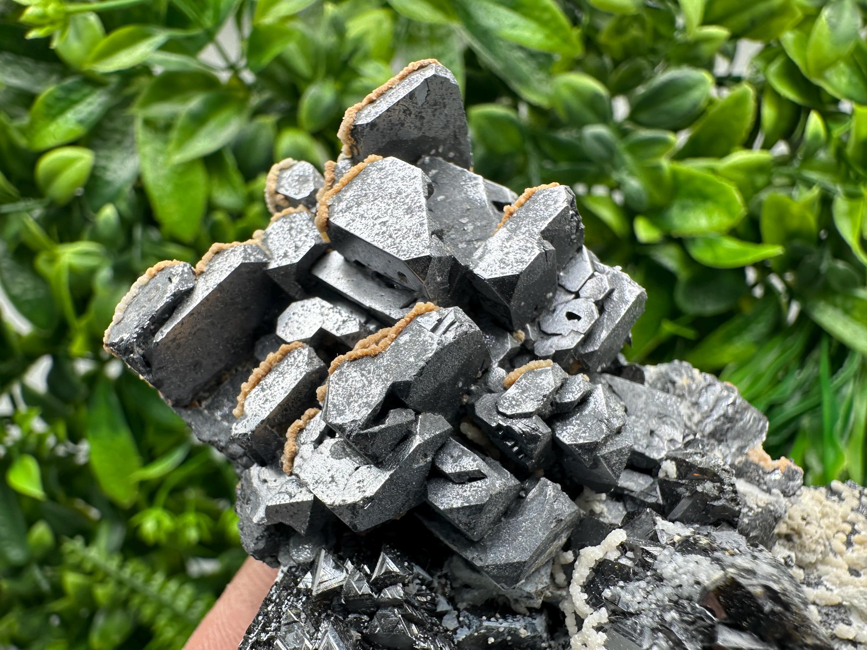 Skeletal Galena with Sphalerite and Calcite - Madan, Bulgaria