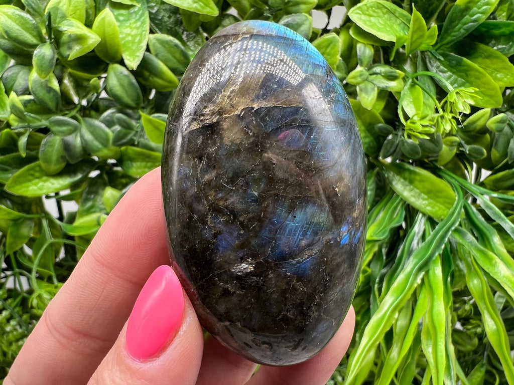 Polished Labradorite Crystal Decor Slab: Multifire Rainbow Stone
