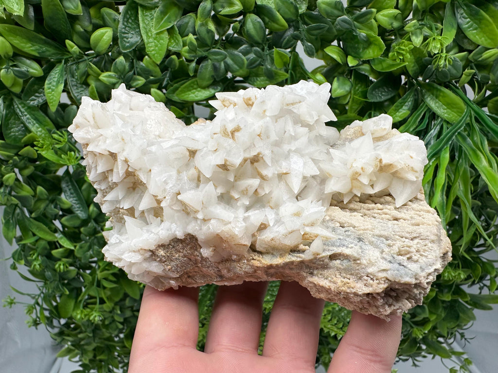 Calcite on Aragonite: Djurcovo Mine, Bulgaria Crystal