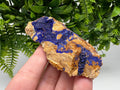 Azurite Malachite Mineral Specimen: Moroccan Blue-Green Crystal, Collector Stone