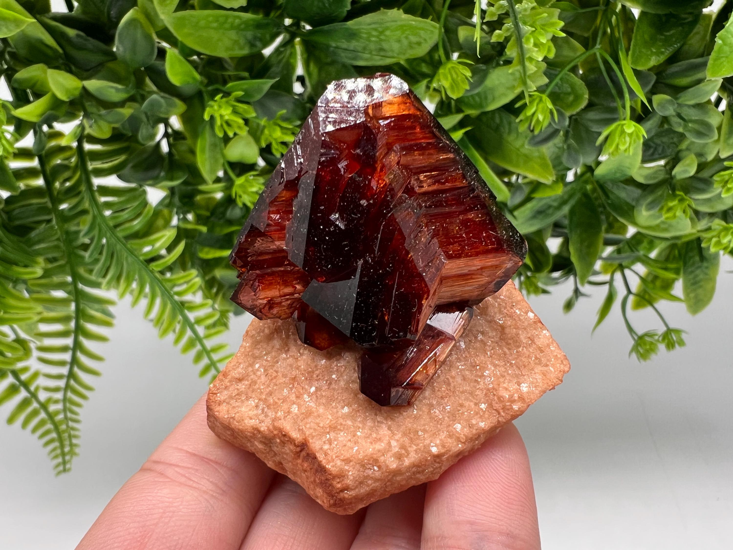 Orange-Brown Arcanite Mineral Specimen, Santa Ana Tin Mine