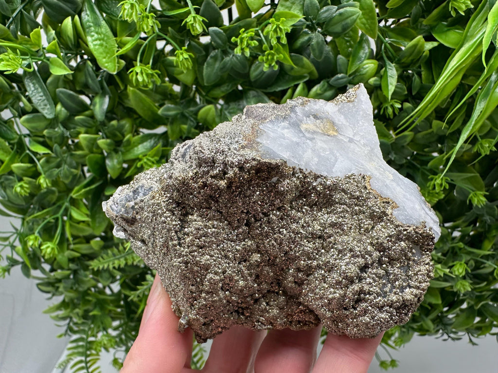 Marcasite Cluster on Chalcedony, Bulgaria Mineral Specimen