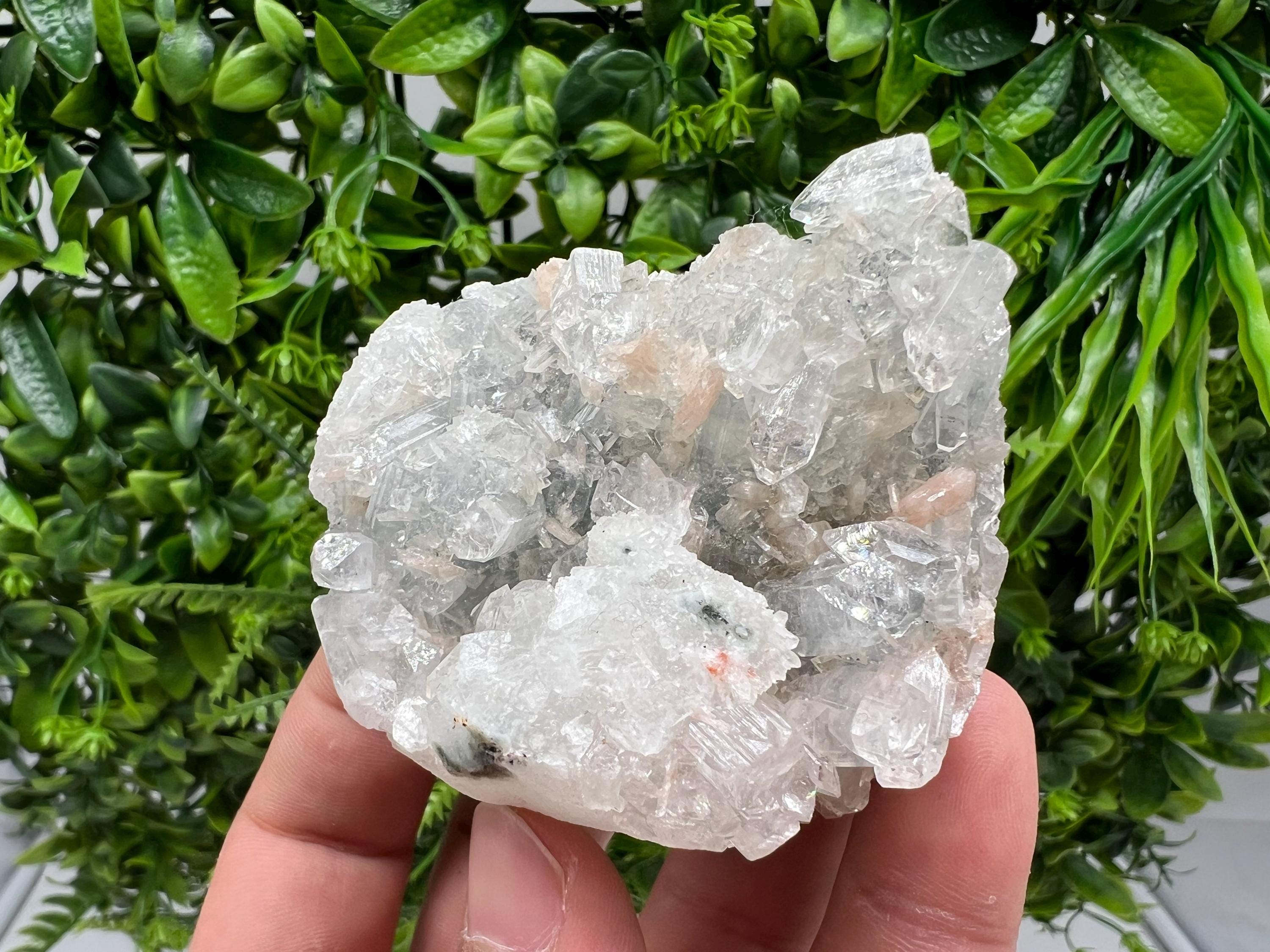 Apophyllite Stilbite Chalcedony Specimen: India Minerals, Crystal Stone