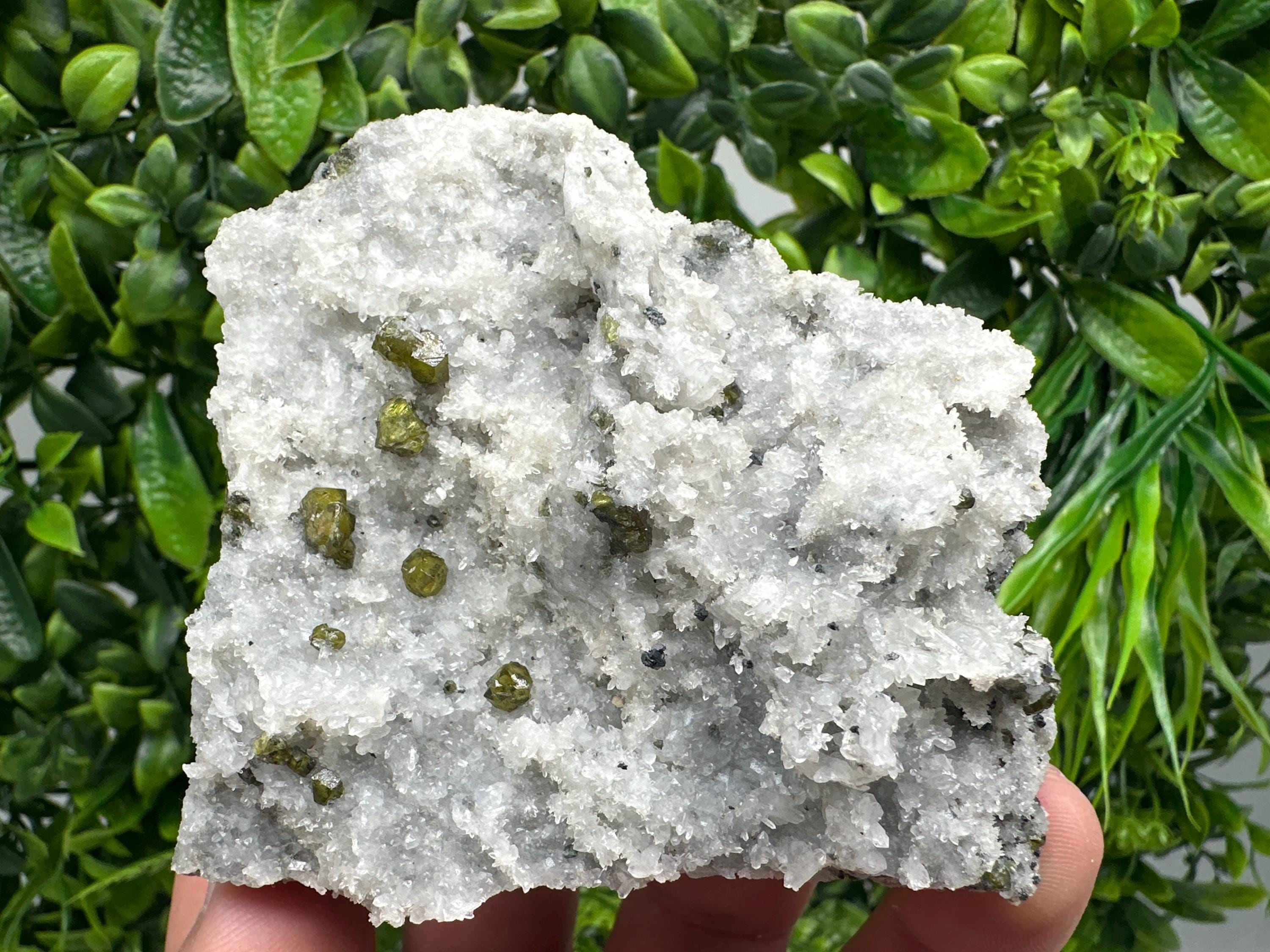 Green Cleiophane Sphalerite Gem on Quartz, Mineral Collection