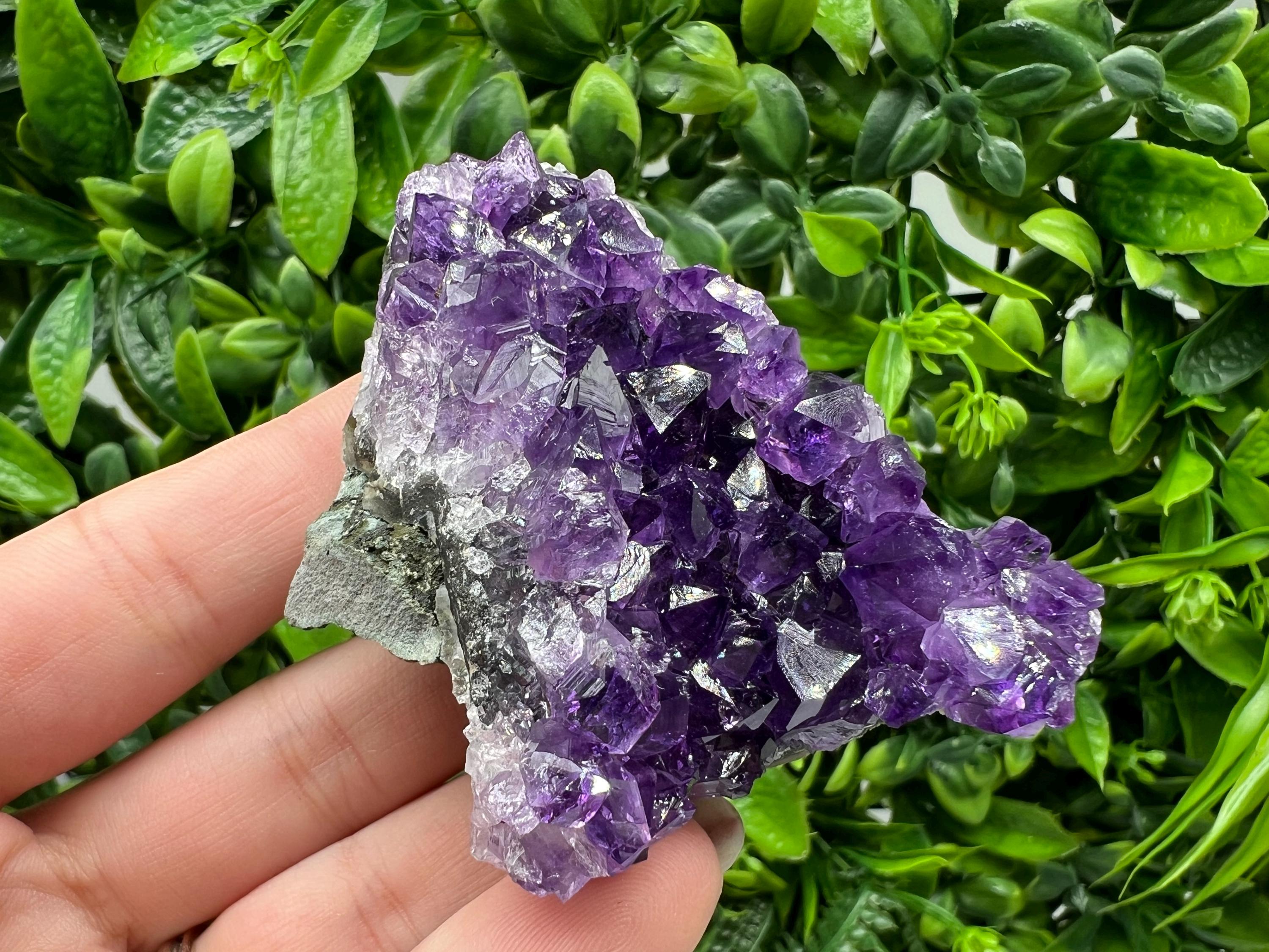 Uruguay Amethyst Crystal: Purple Quartz Home Decor, Energy Stone