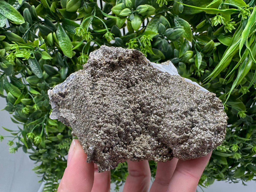 Marcasite Cluster on Chalcedony, Bulgaria Mineral Specimen