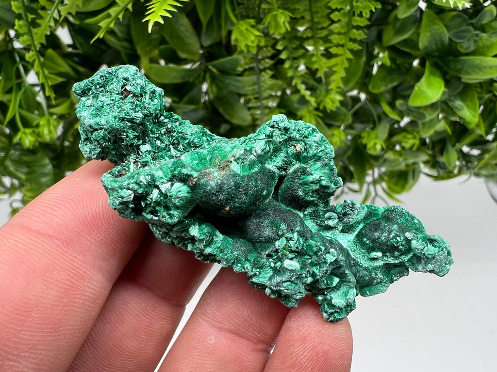Polished Green Malachite Crystal, Congo Mineral Specimen