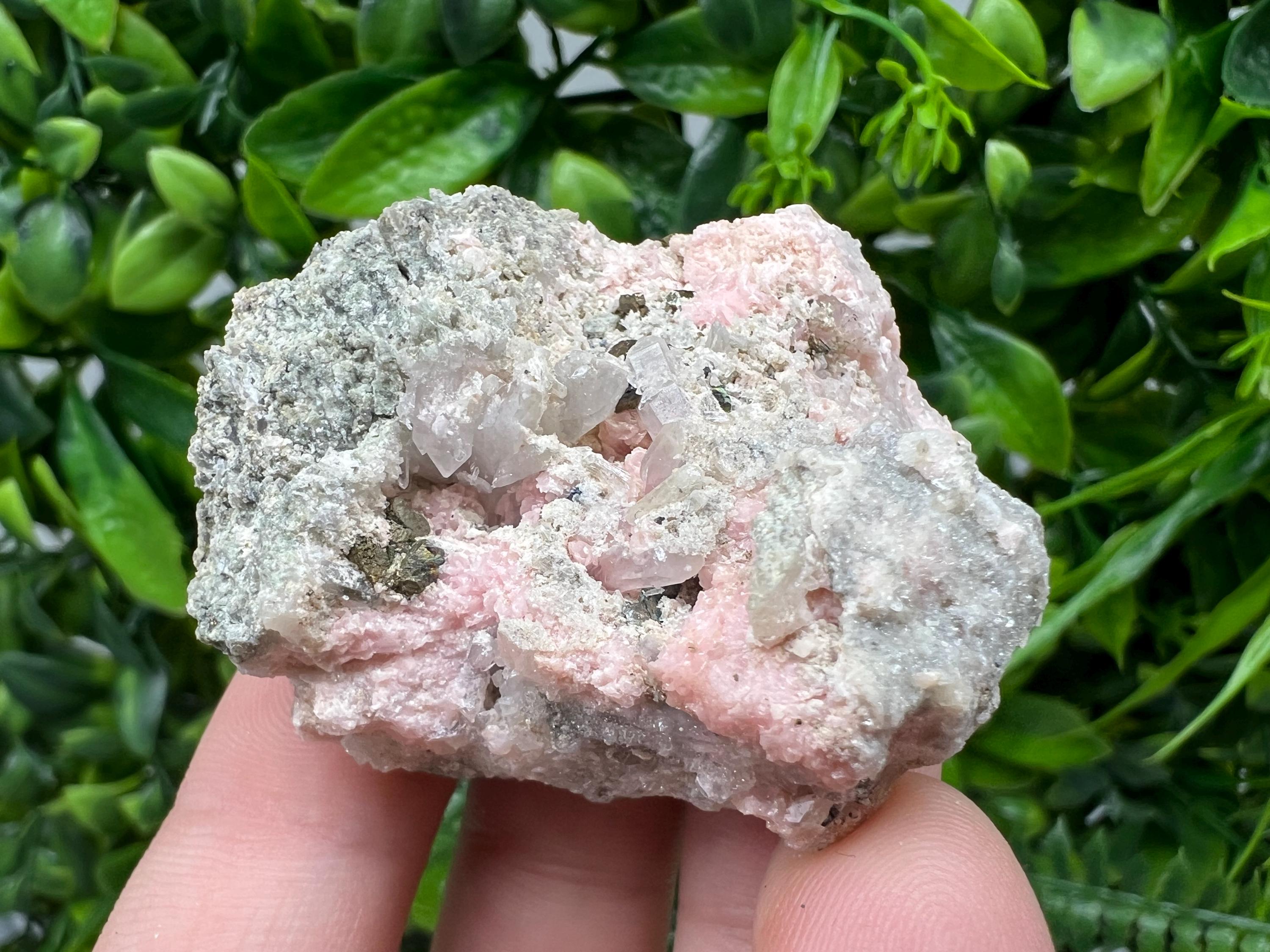 Pink Rhodochrosite Mineral Specimen, Davidcovo Bulgaria