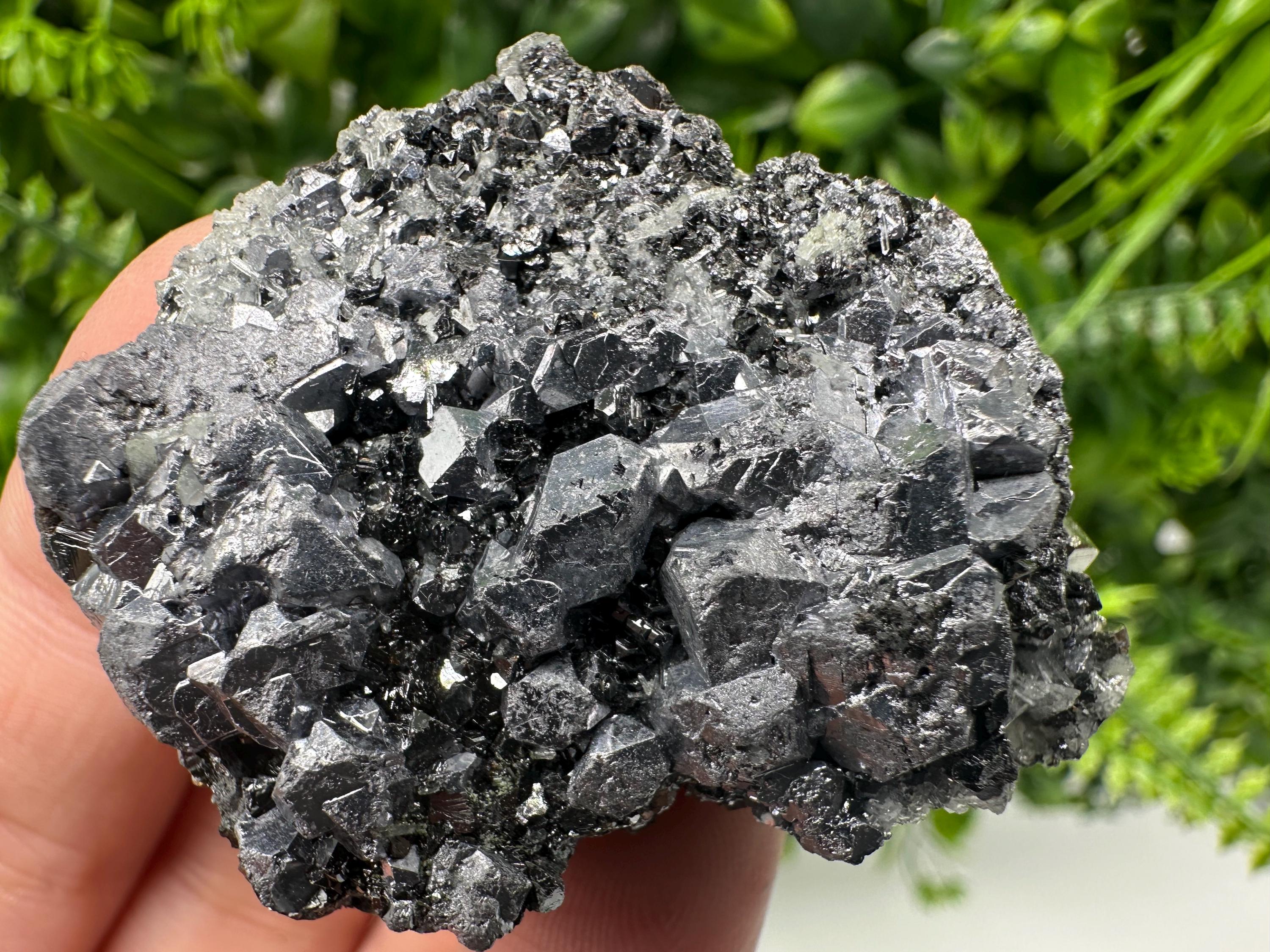 Shiny Galena Cluster, Borieva Mine, Bulgaria: Natural Mineral Decor