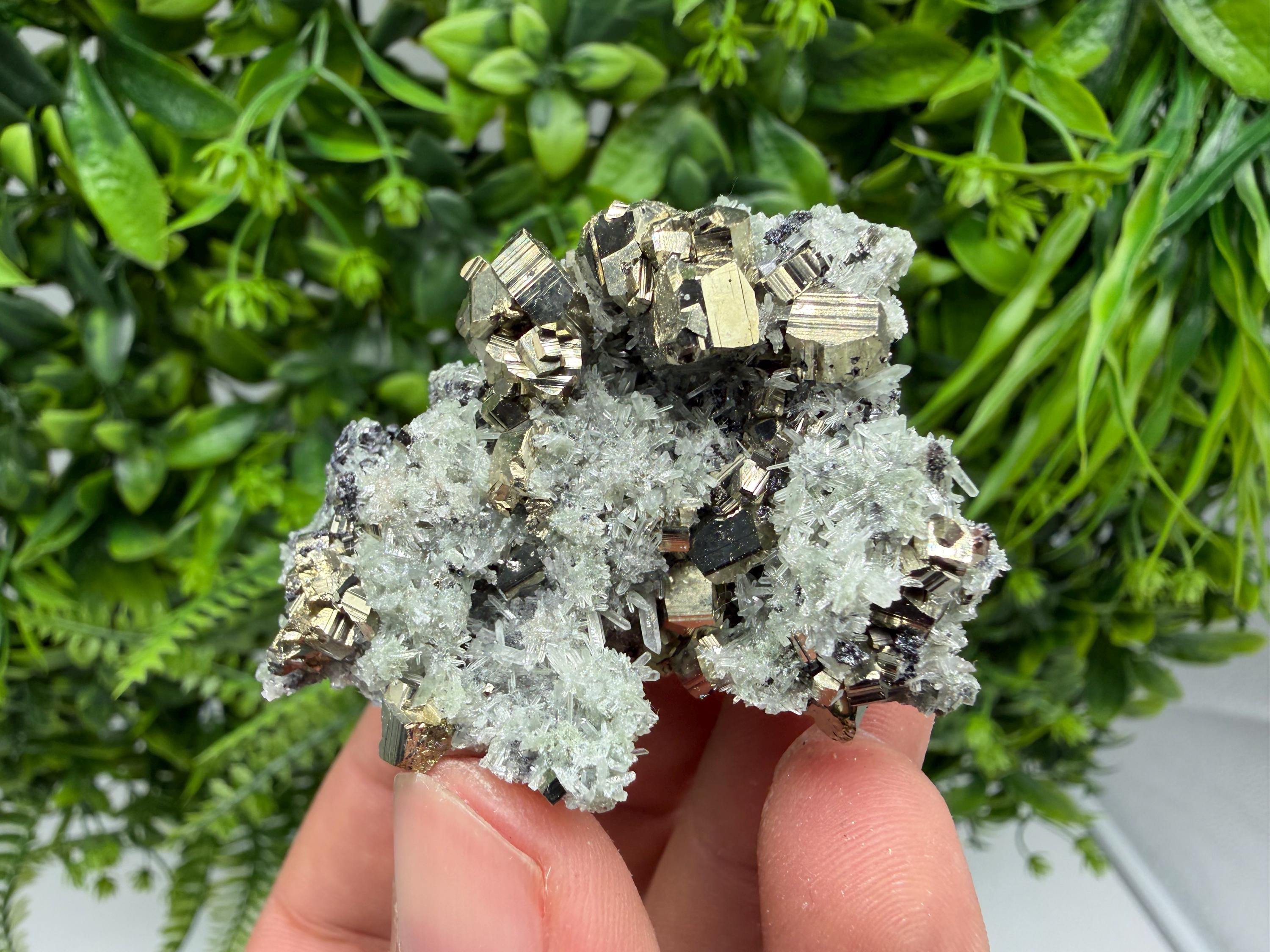 Pyrite Sphalerite Quartz  Mineral Specimen, Krushev dol Mine
