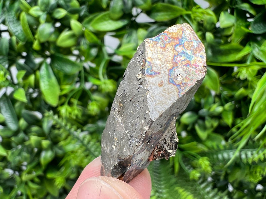 Rare Rainbow Pyrite Cluster: Borieva Mine, Bulgaria
