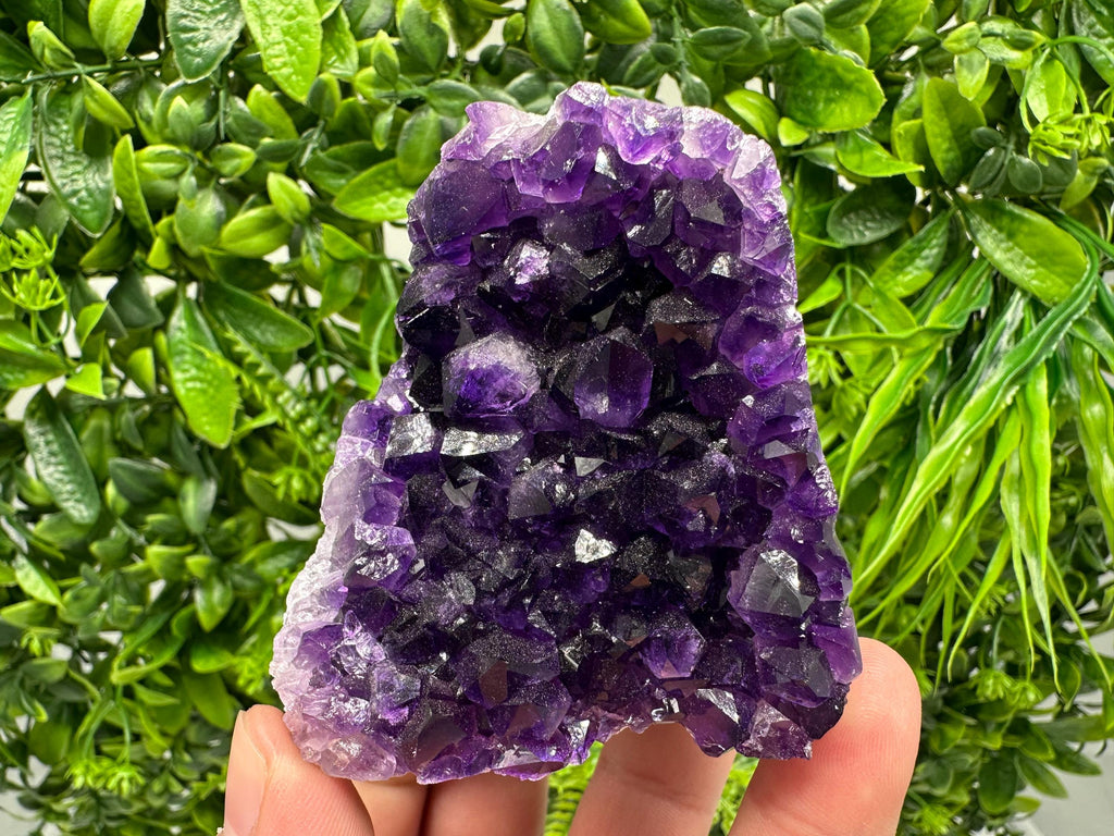 Uruguay Amethyst Crystal: Purple Quartz Cluster, Home Decor