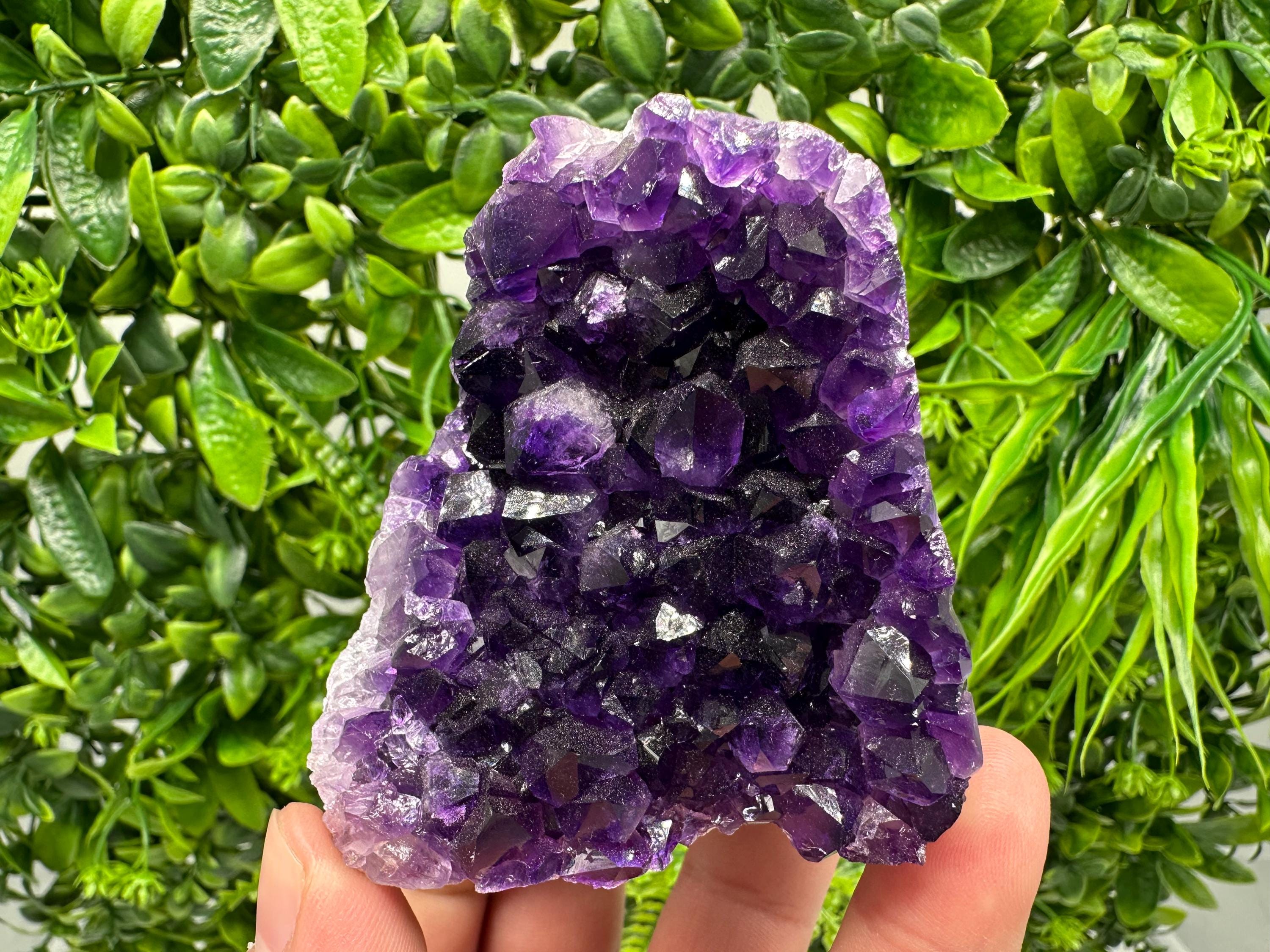 Uruguay Amethyst Crystal: Purple Quartz Cluster, Home Decor