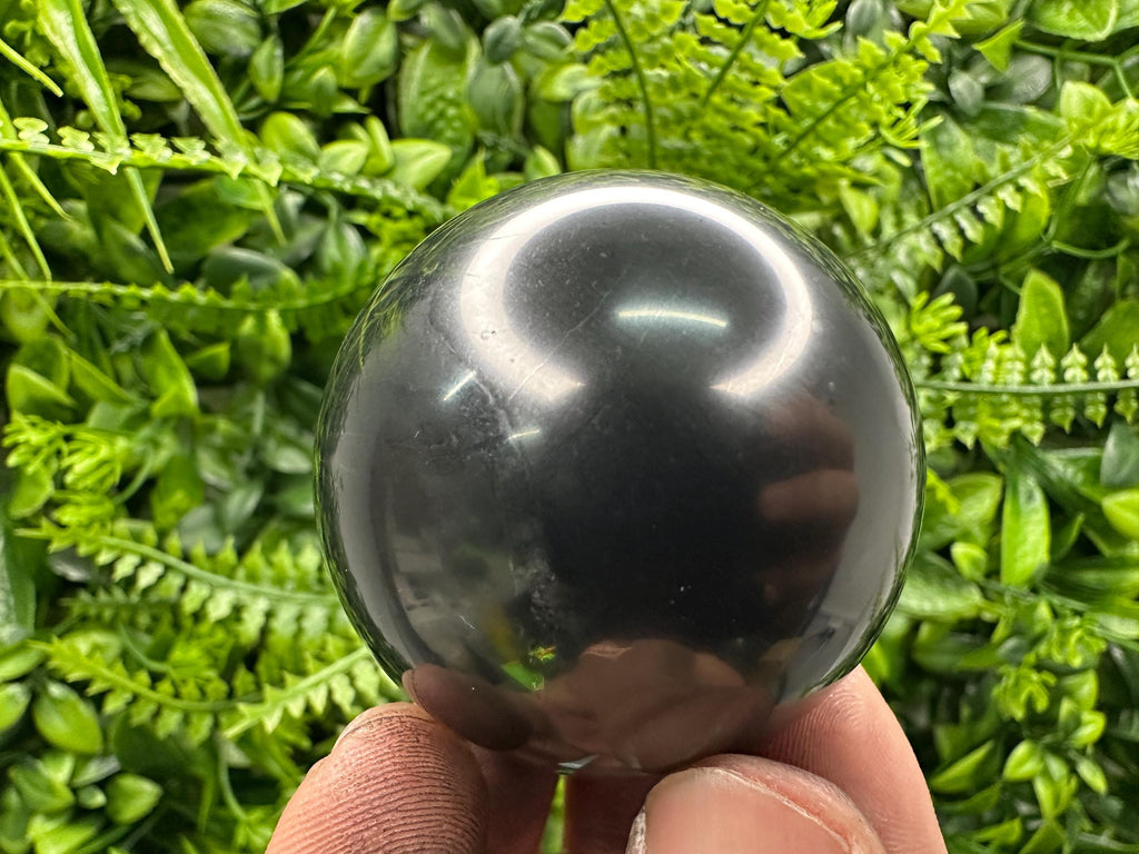 Shungite Sphere 5cm: Polished EMF Protection Crystal