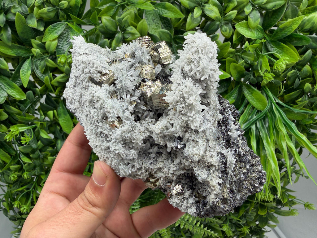 Pyrite Sphalerite Quartz  Mineral Specimen, Krushev dol Mine