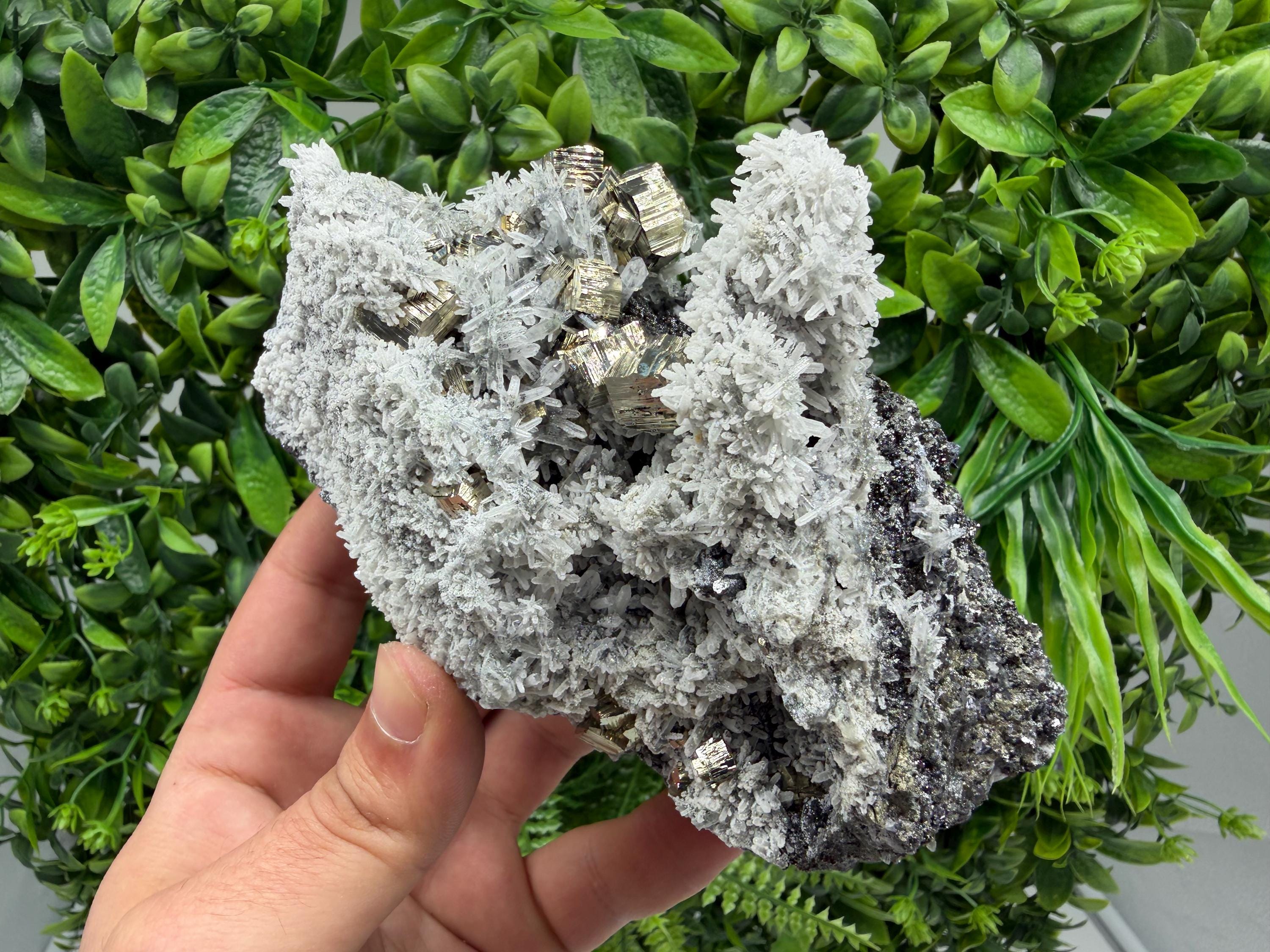 Pyrite Sphalerite Quartz  Mineral Specimen, Krushev dol Mine