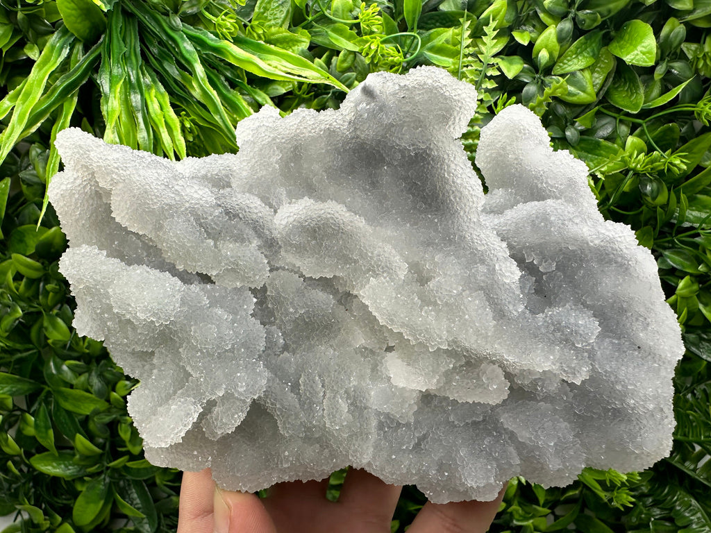 Blue Chalcedony Quartz with Chlorite: Krushev Dol Mine, Bulgaria