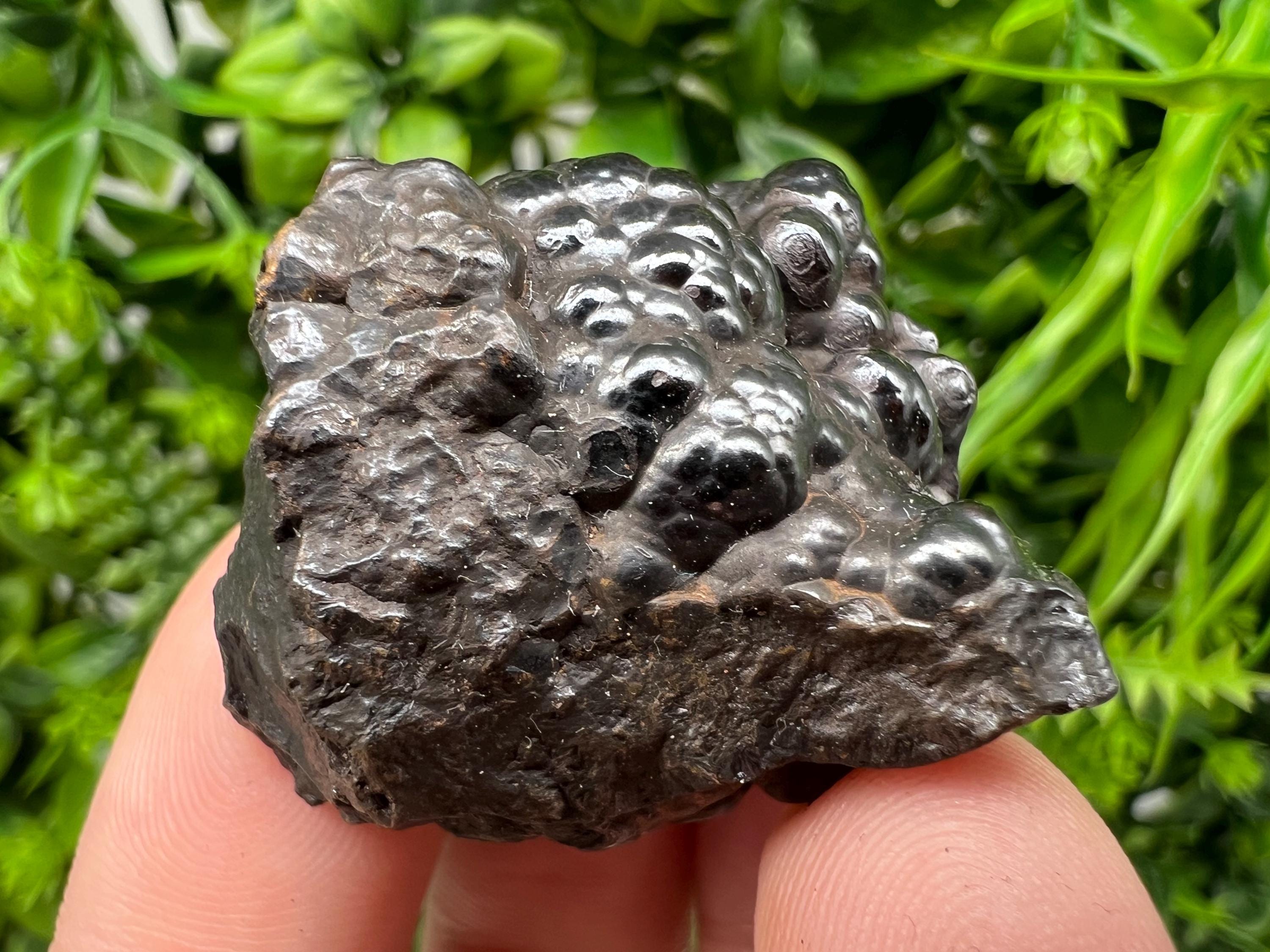 Botryoidal Black Hematite Specimen: Moroccan Crystal, Reiki Chakra Stone