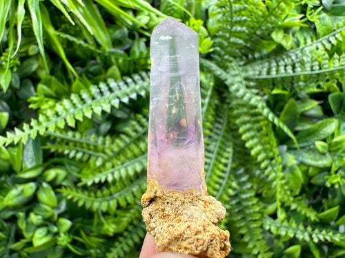 Amethyst Phantom Quartz Crystal, Chalcedony & Chlorite Inclusions