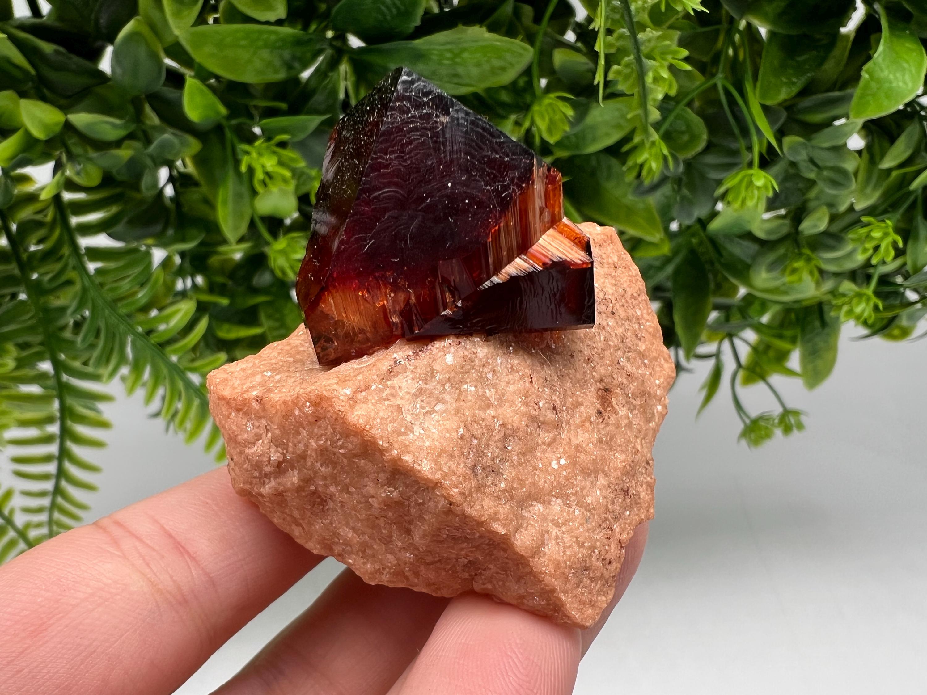 Orange-Brown Arcanite Mineral Specimen, Santa Ana Tin Mine