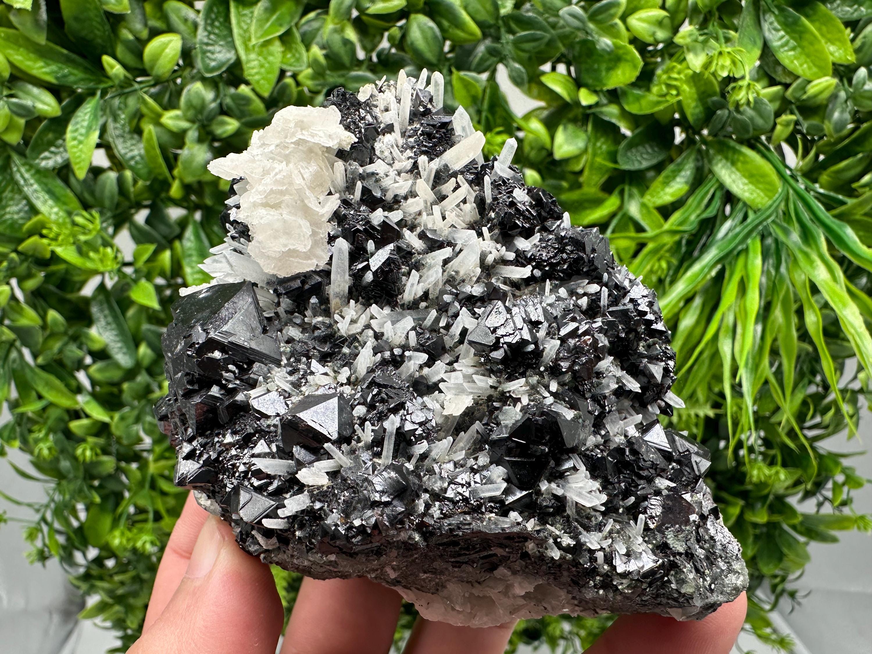 Mirror Galena, Sphalerite & Calcite Specimen: Borieva Mine, Bulgaria