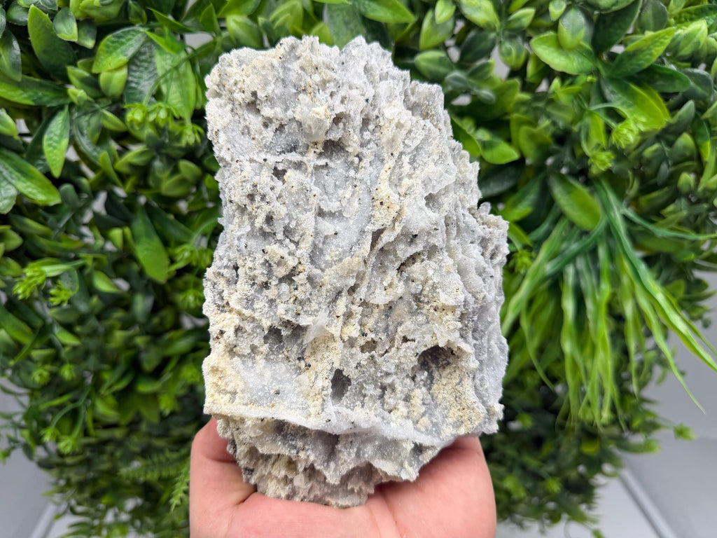Chalcedony Quartz Cluster with Chlorite - Bulgaria Mineral Specimen