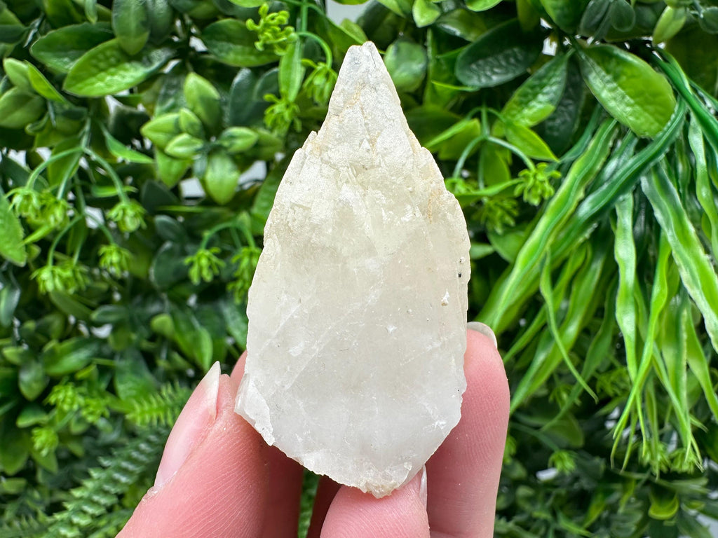 Calcite on Green Quartz: Laki Bulgaria Healing Crystal
