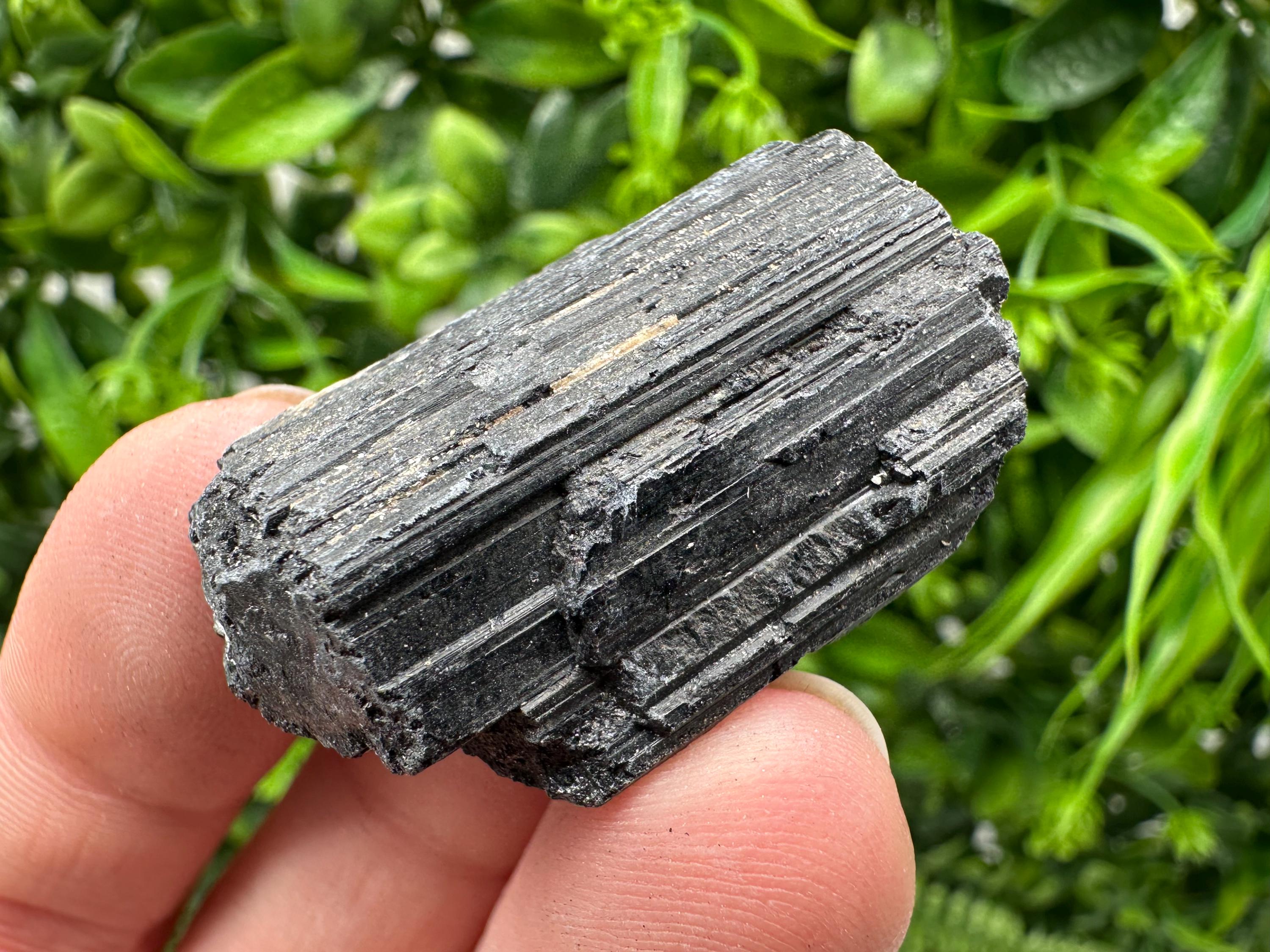Natural Black Tourmaline Crystal – Raw Protective Stone, Healing Crystal, Grounding Mineral Gift