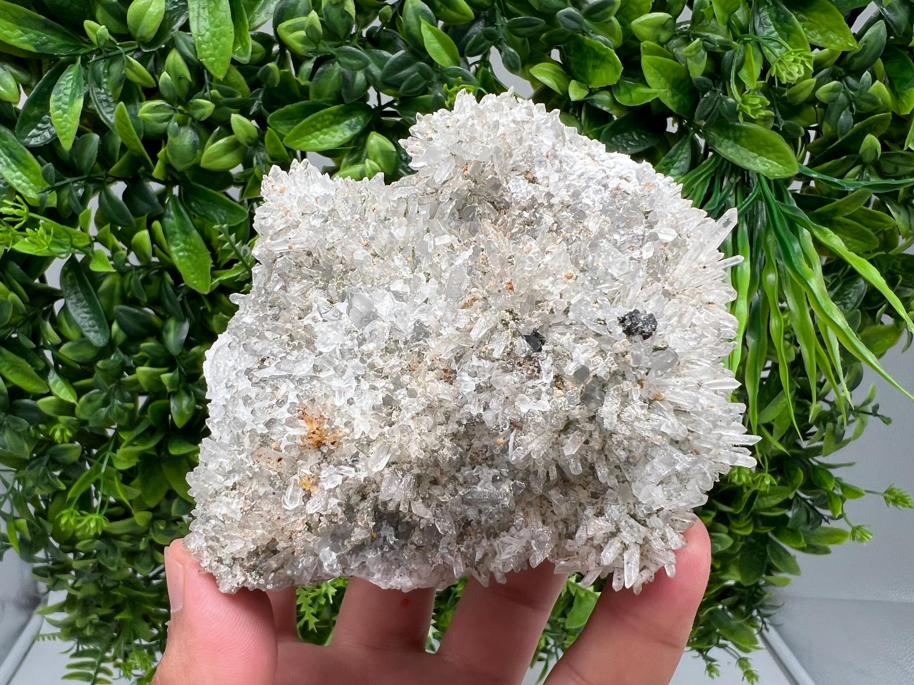 Stunning Quartz whit Siderite,Sphalerite,Hematite from 9th September mine,natural,collectible mineral specimen,home decor stone,gift,crystal