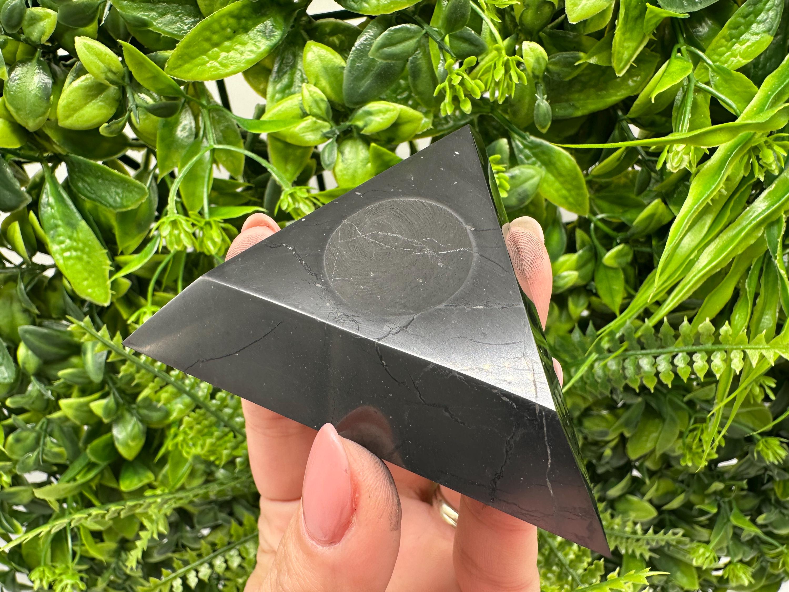 Shungite Sphere Stand: Small/Medium Crystal Ball Holder