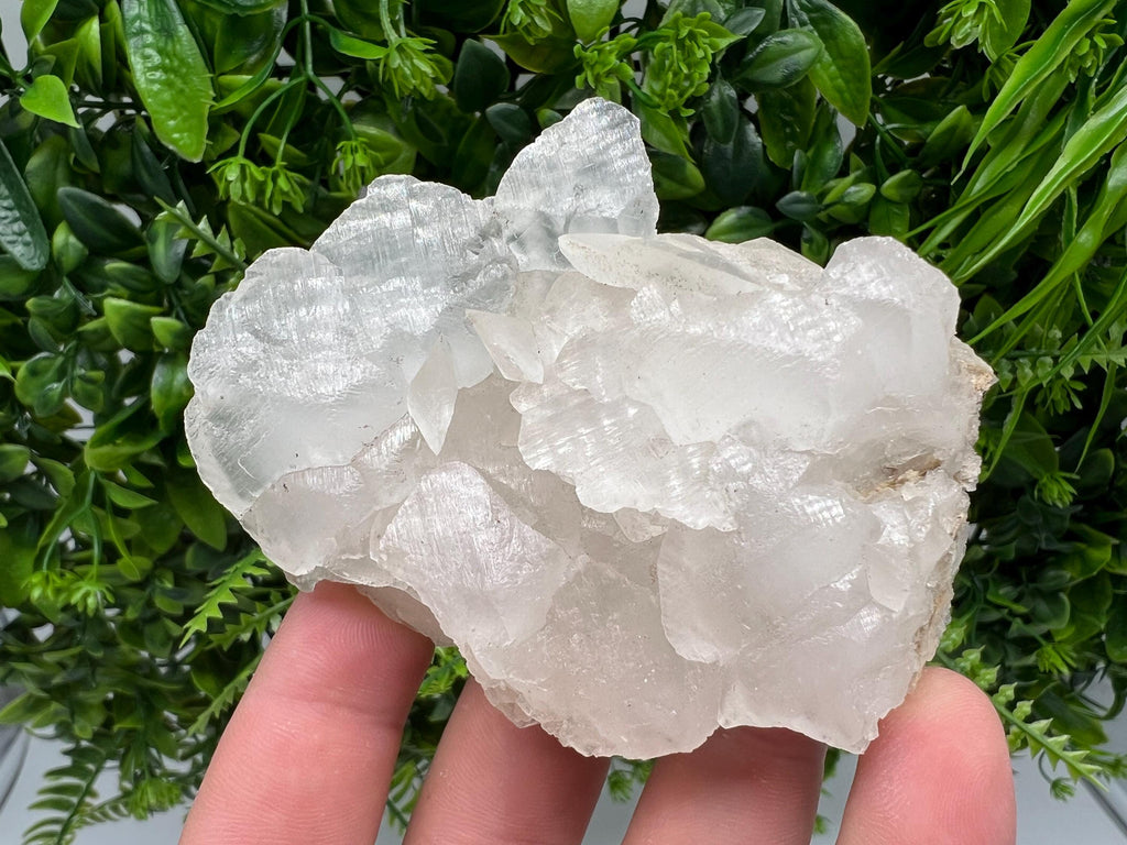 White Calcite on Matrix: Madan Bulgaria Crystal Mineral