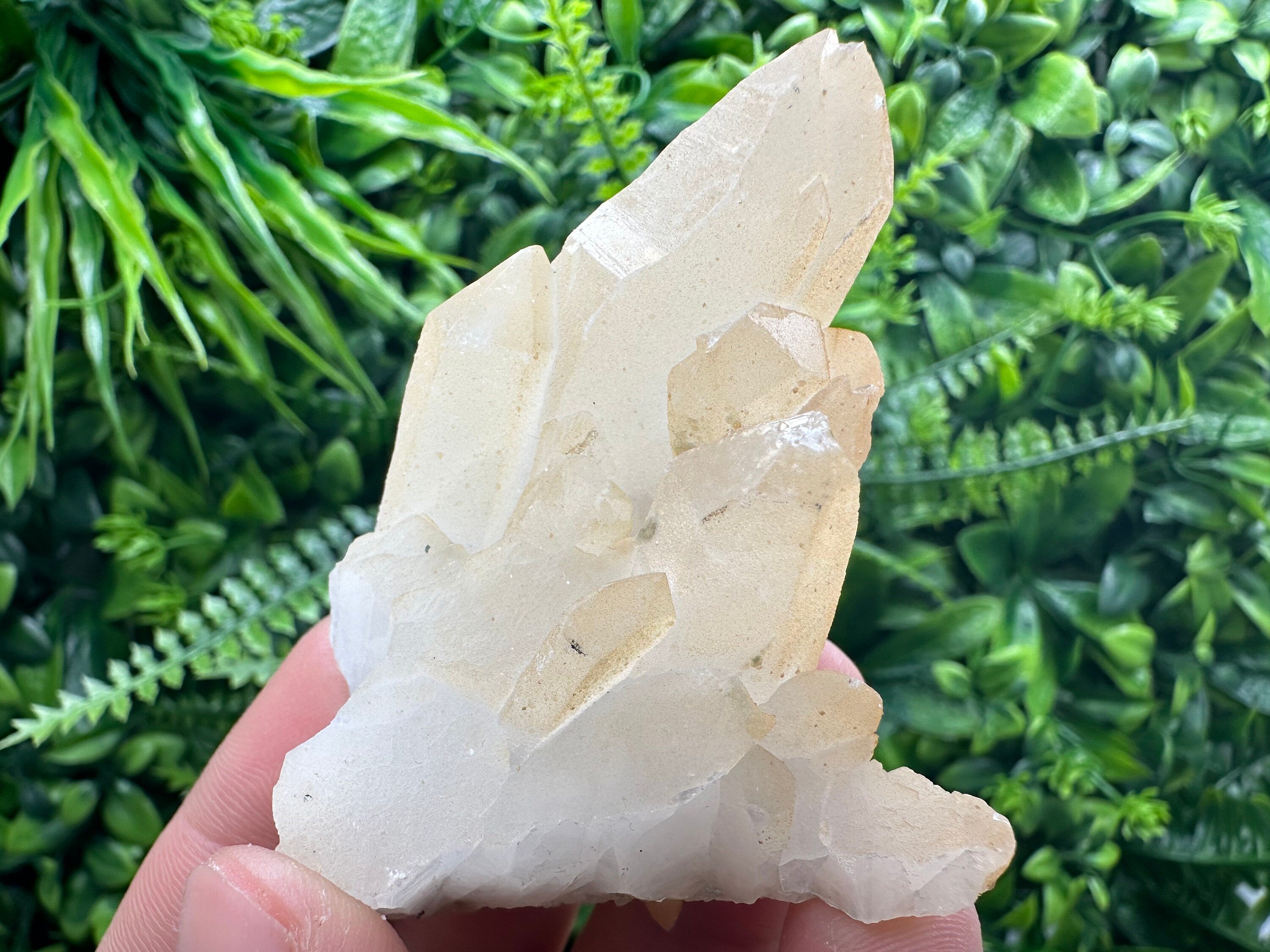Transparent Quartz Cluster with Mineral Inclusions - Bulgaria