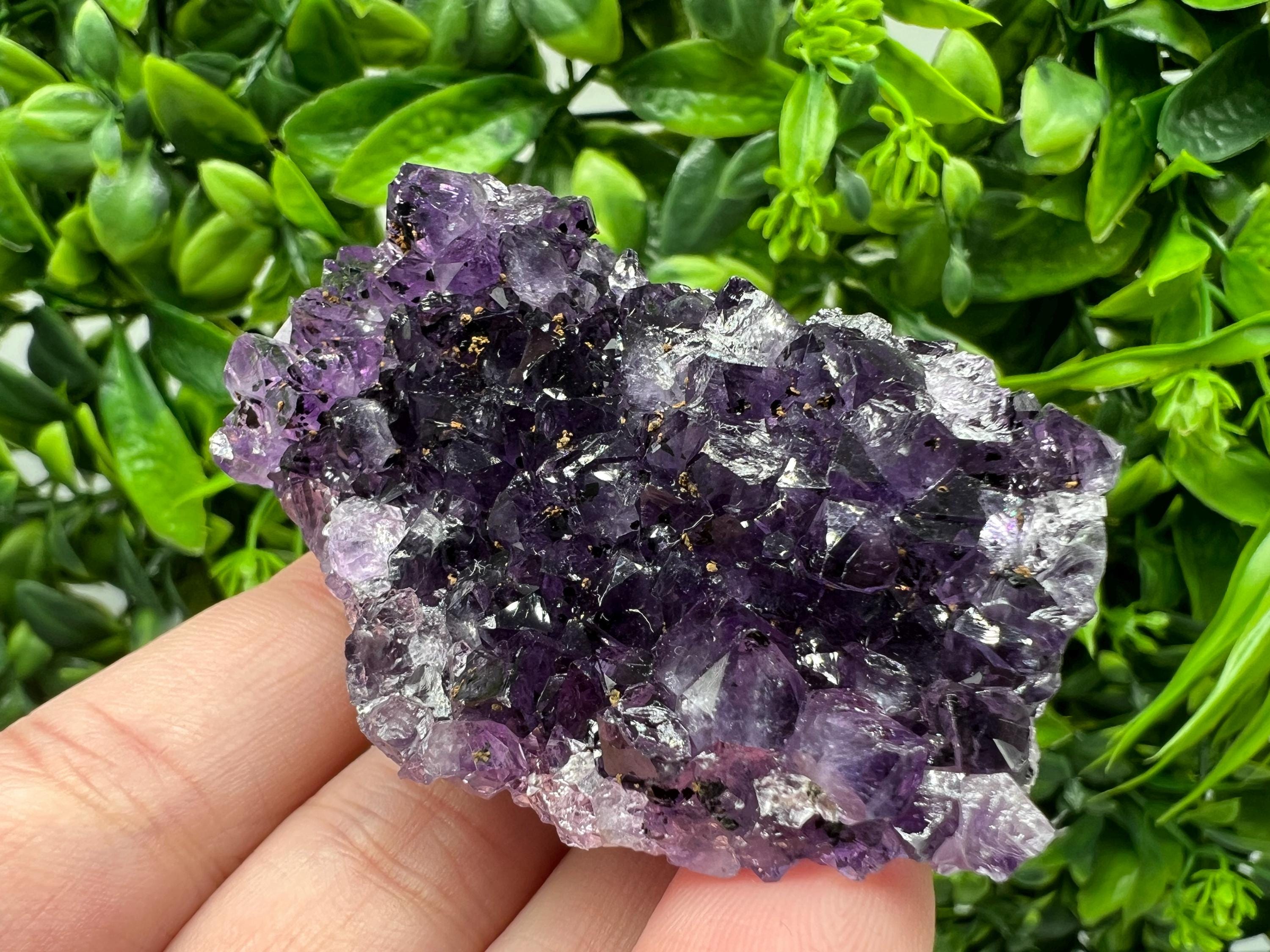 Uruguay Amethyst Crystal: Purple Quartz Home Decor, Energy Stone