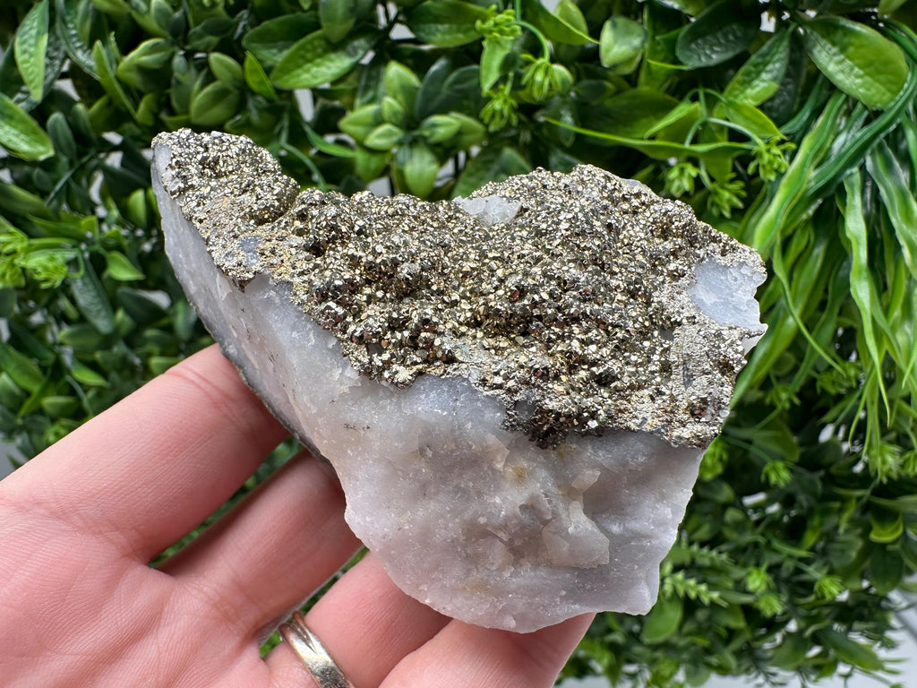 Marcasite Cluster on Chalcedony, Bulgaria Mineral Specimen