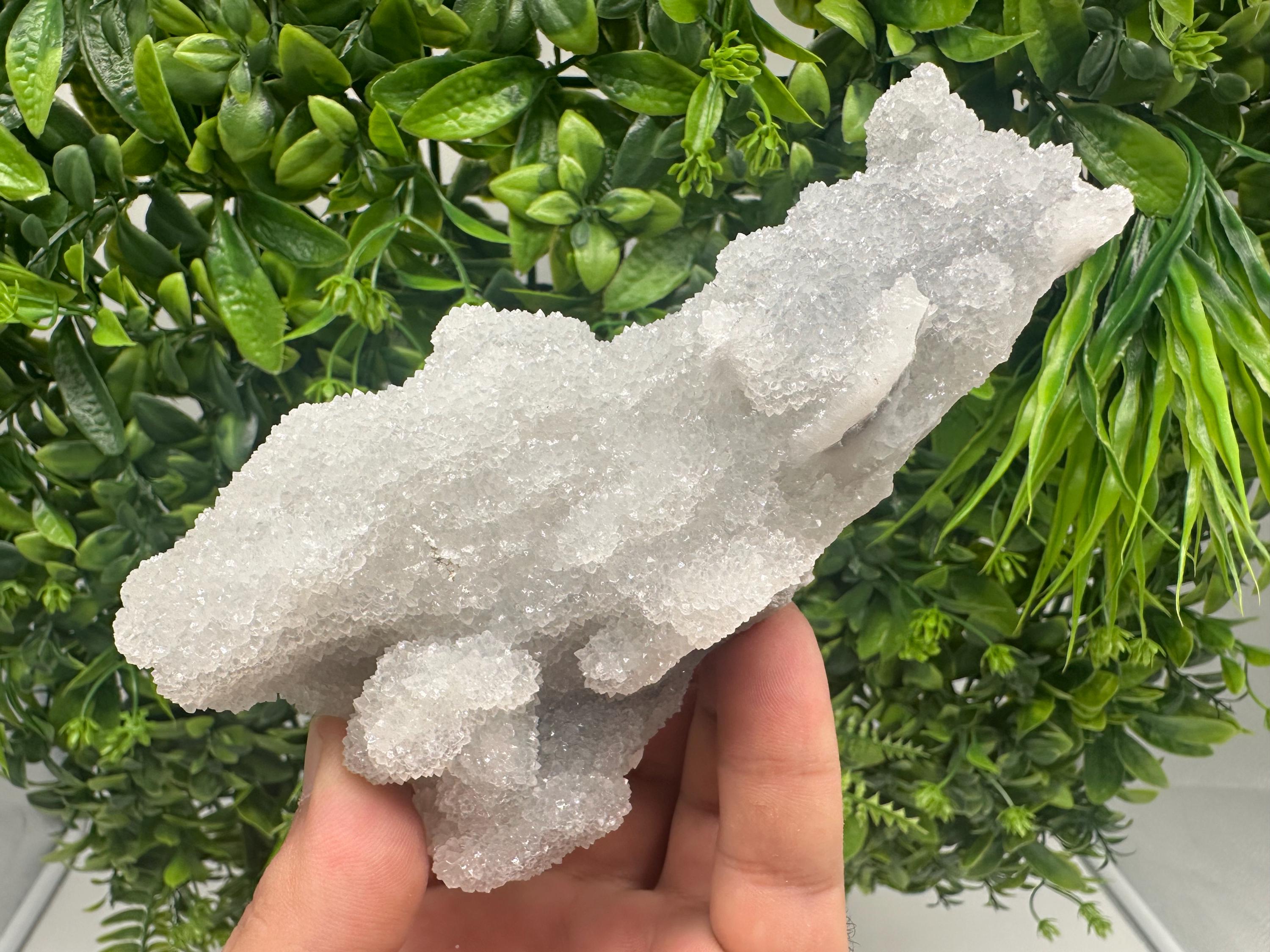 Chlorite Included Quartz Chalcedony Mineral Specimen, Bulgaria