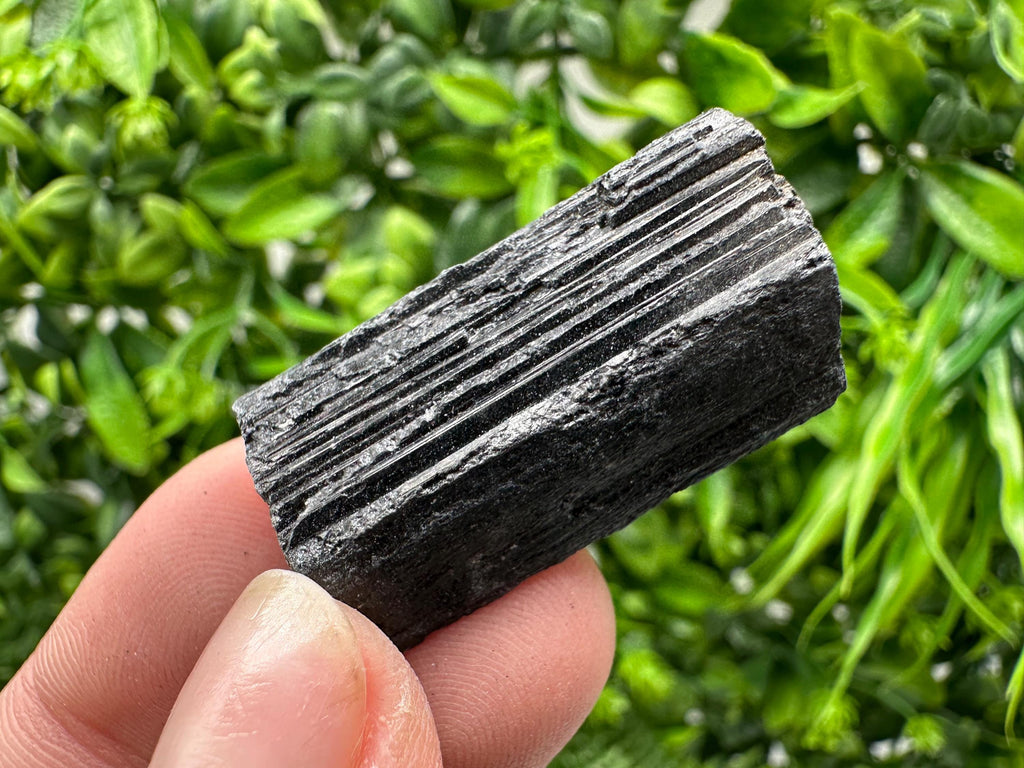 Natural Black Tourmaline Crystal – Raw Protective Stone, Healing Crystal, Grounding Mineral Gift