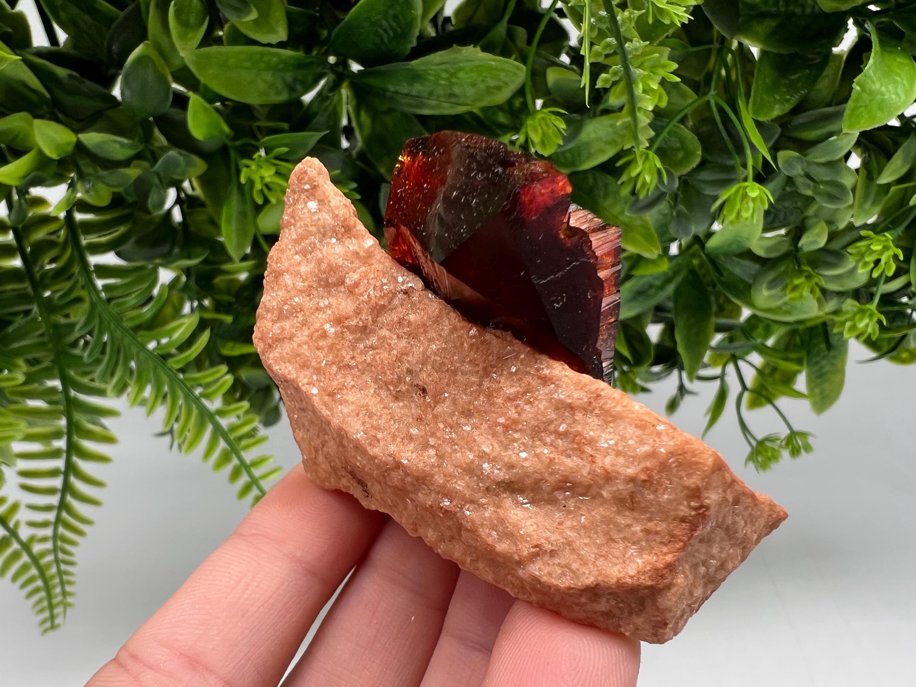 Orange-Brown Arcanite Mineral Specimen, Santa Ana Tin Mine