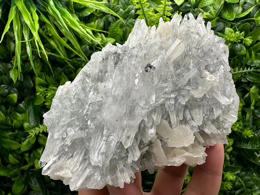 Sphalerite Calcite on Quartz, Bulgaria Mineral Specimen, Home Decor Stone